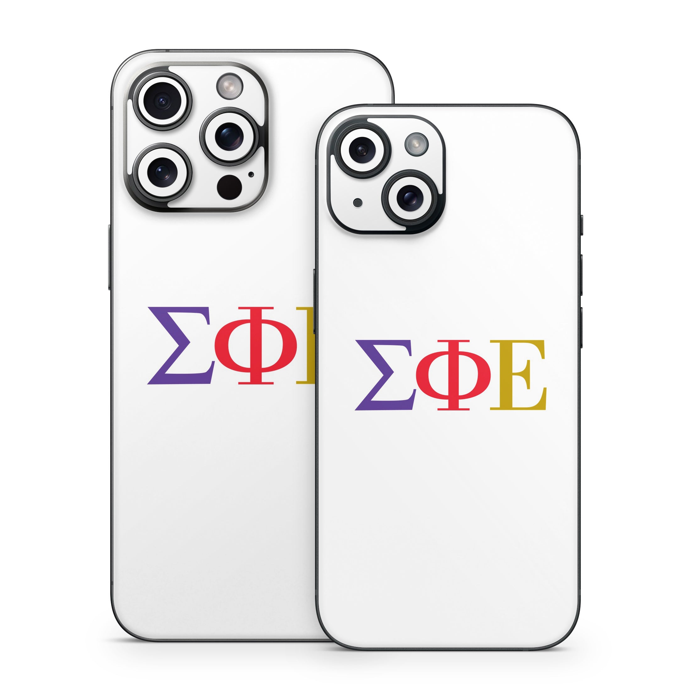 Sigma Phi Epsilon Greek Letters White - Apple iPhone 15 Skin