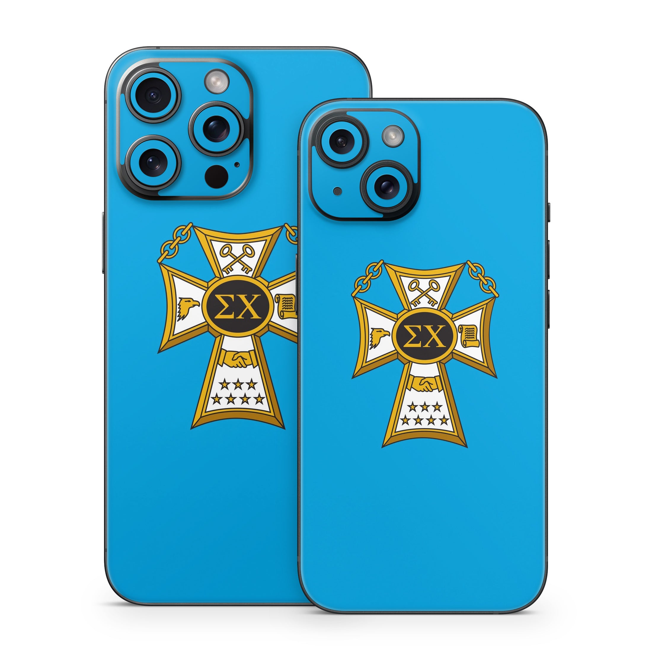 Sigma Chi Badge Blue - Apple iPhone 15 Skin