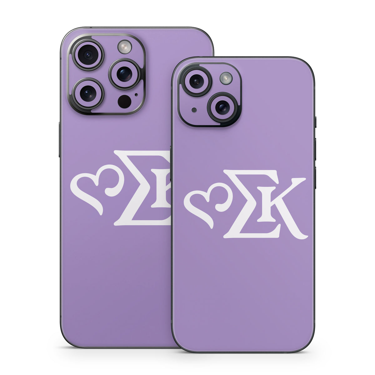 Sigma Kappa Greek Letters Dove Love on Legacy Lavender - Apple iPhone 15 Skin