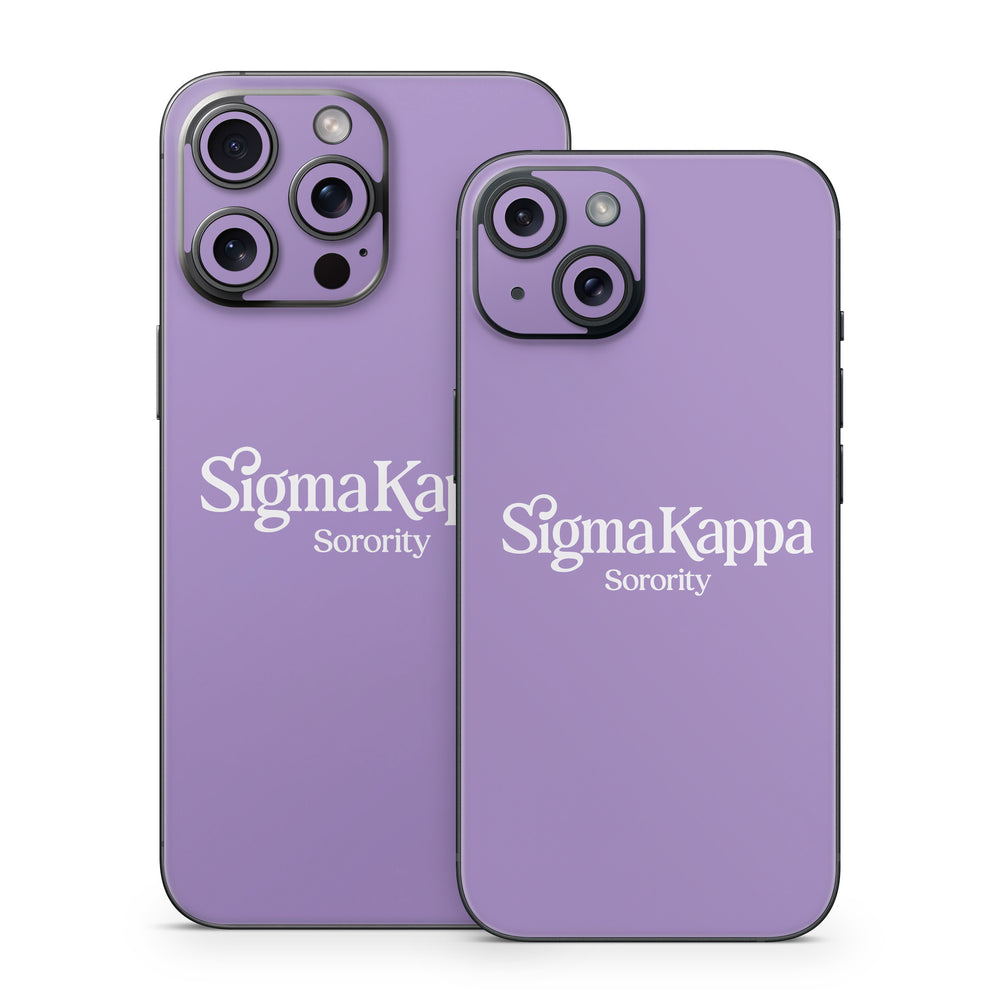 Sigma Kappa Sorority Logo Dove Love on Legacy Lavender - Apple iPhone