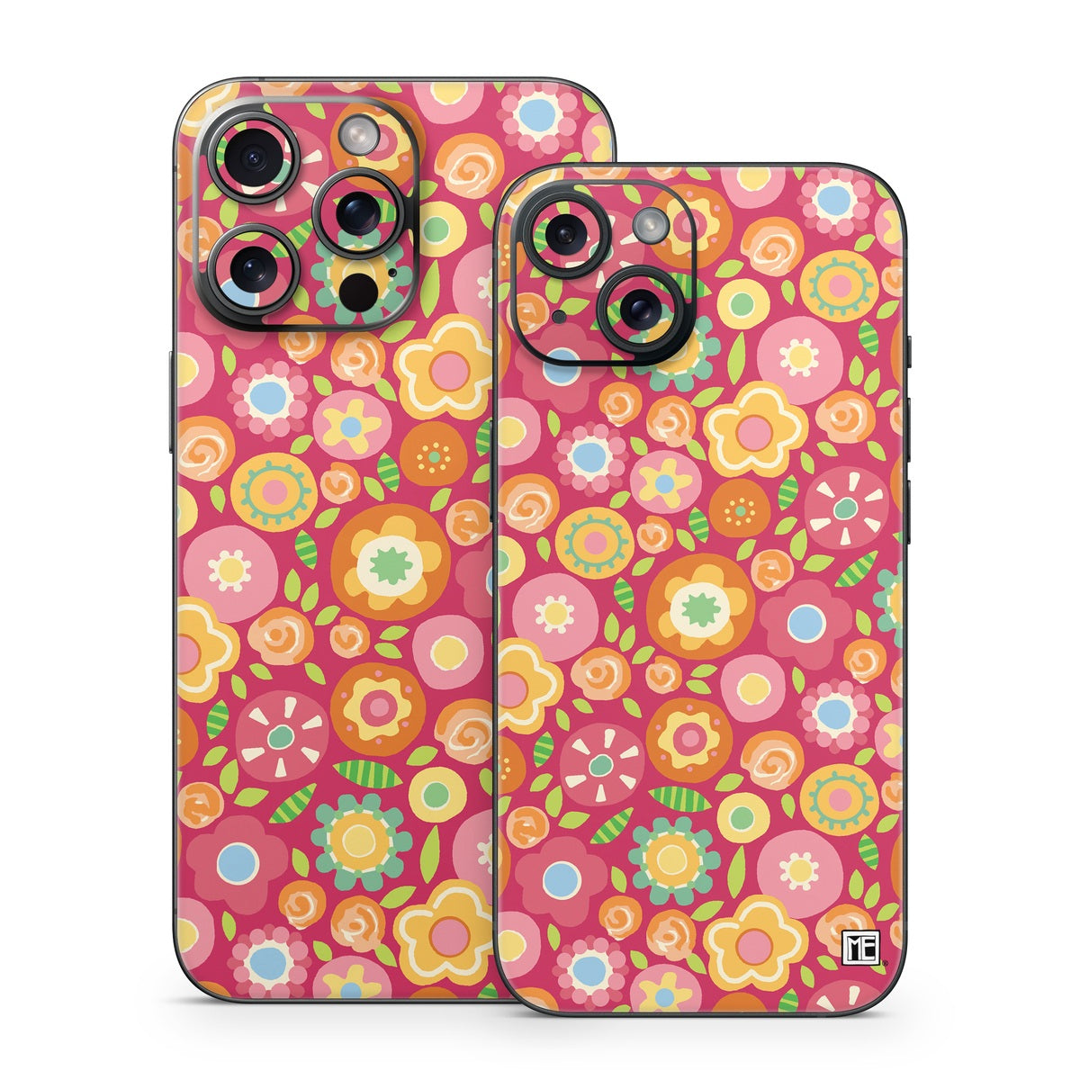 Flowers Squished - Apple iPhone 15 Skin