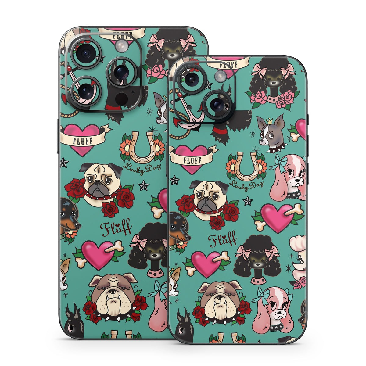 Tattoo Dogs - Apple iPhone 15 Skin
