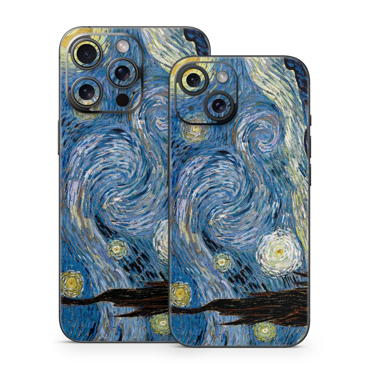 Starry Night - Apple iPhone 15 Skin iPhone 15 Pro Max / Cut Skin to Expose Logo Starry Night - Apple iPhone 15 Skin iPhone 15 Pro Max / Cut Skin to Expose Logo