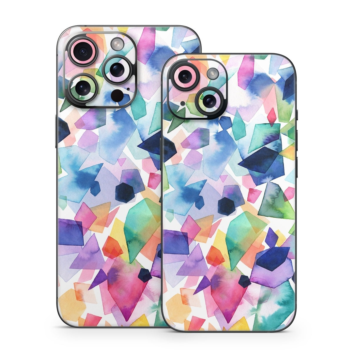 Watercolor Crystals and Gems - Apple iPhone 15 Skin
