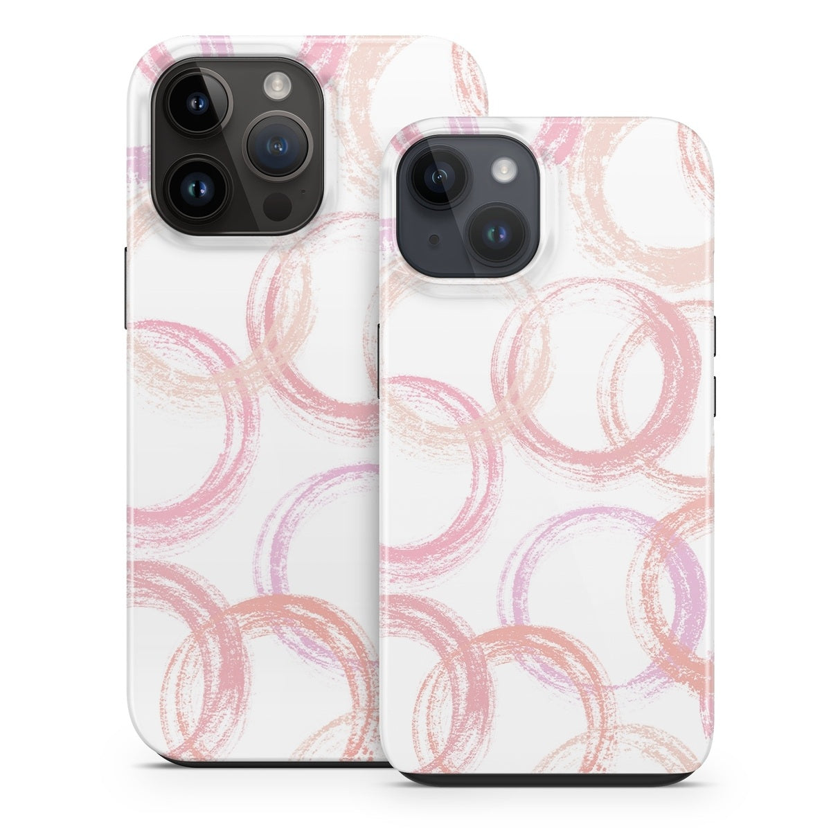 Pink Circles - Apple iPhone 15 Tough Case