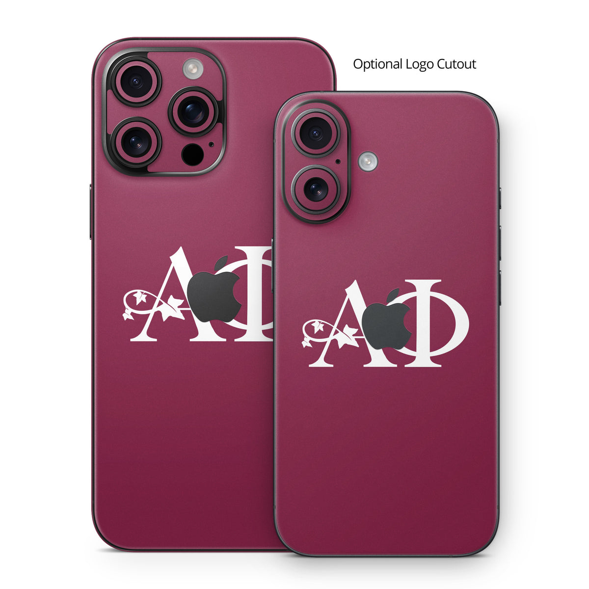 Alpha Phi Greek Letters Bordeaux - Apple iPhone 16 Skin