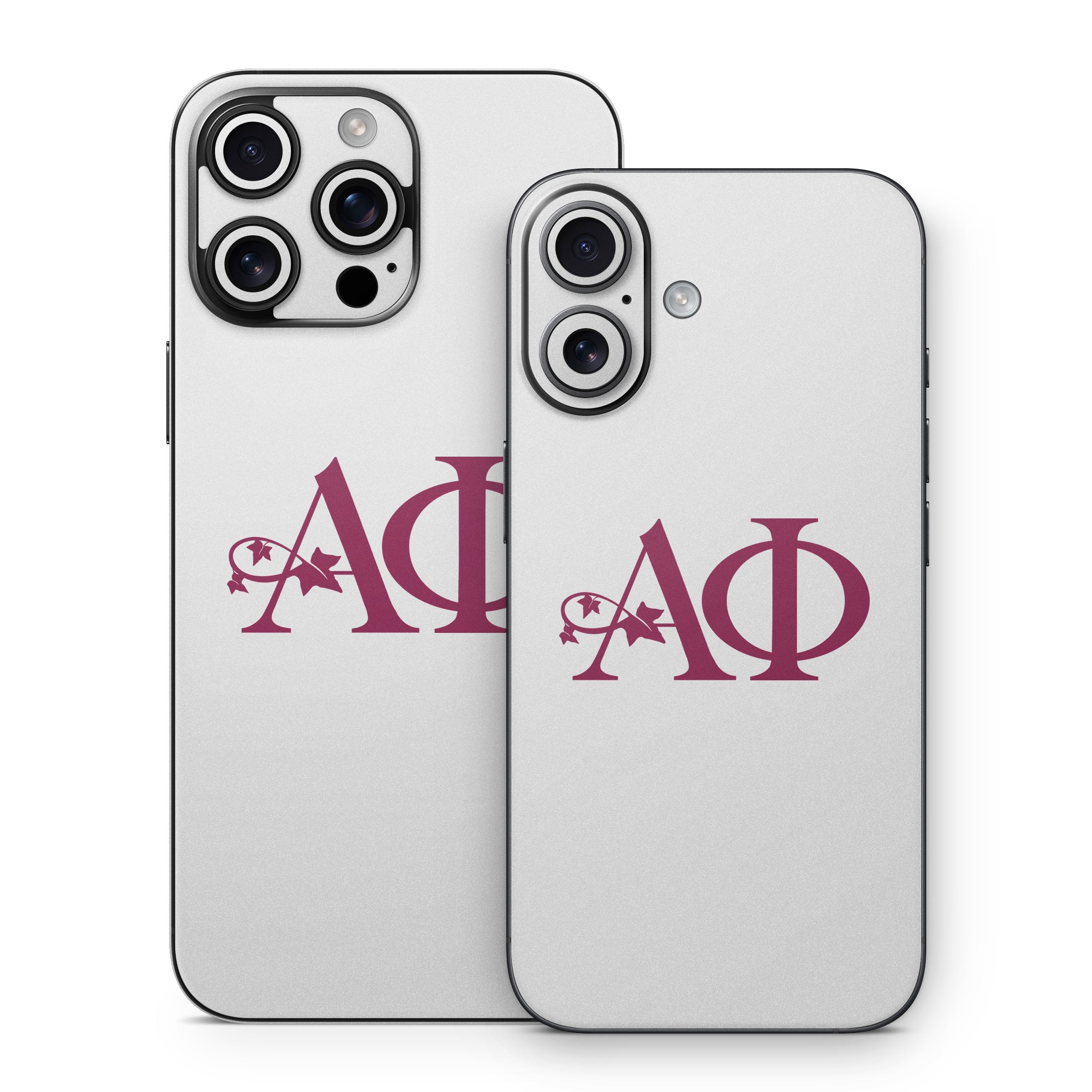Alpha Phi Greek Letters Silver - Apple iPhone 16 Skin