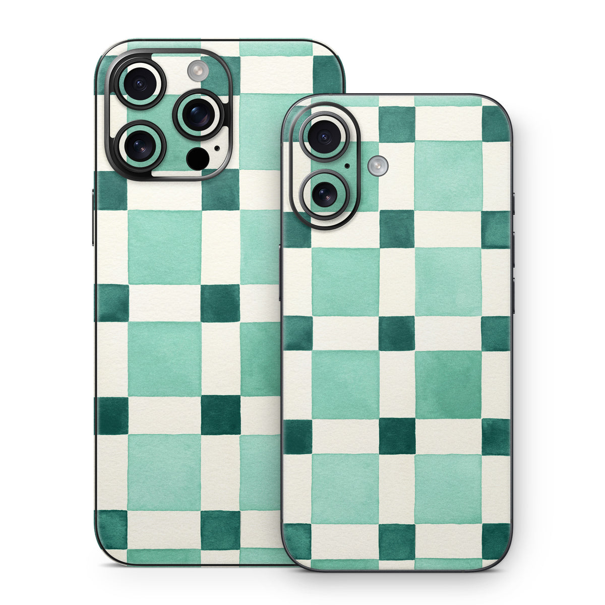 Checker Mosaic Green - Apple iPhone 16 Skin