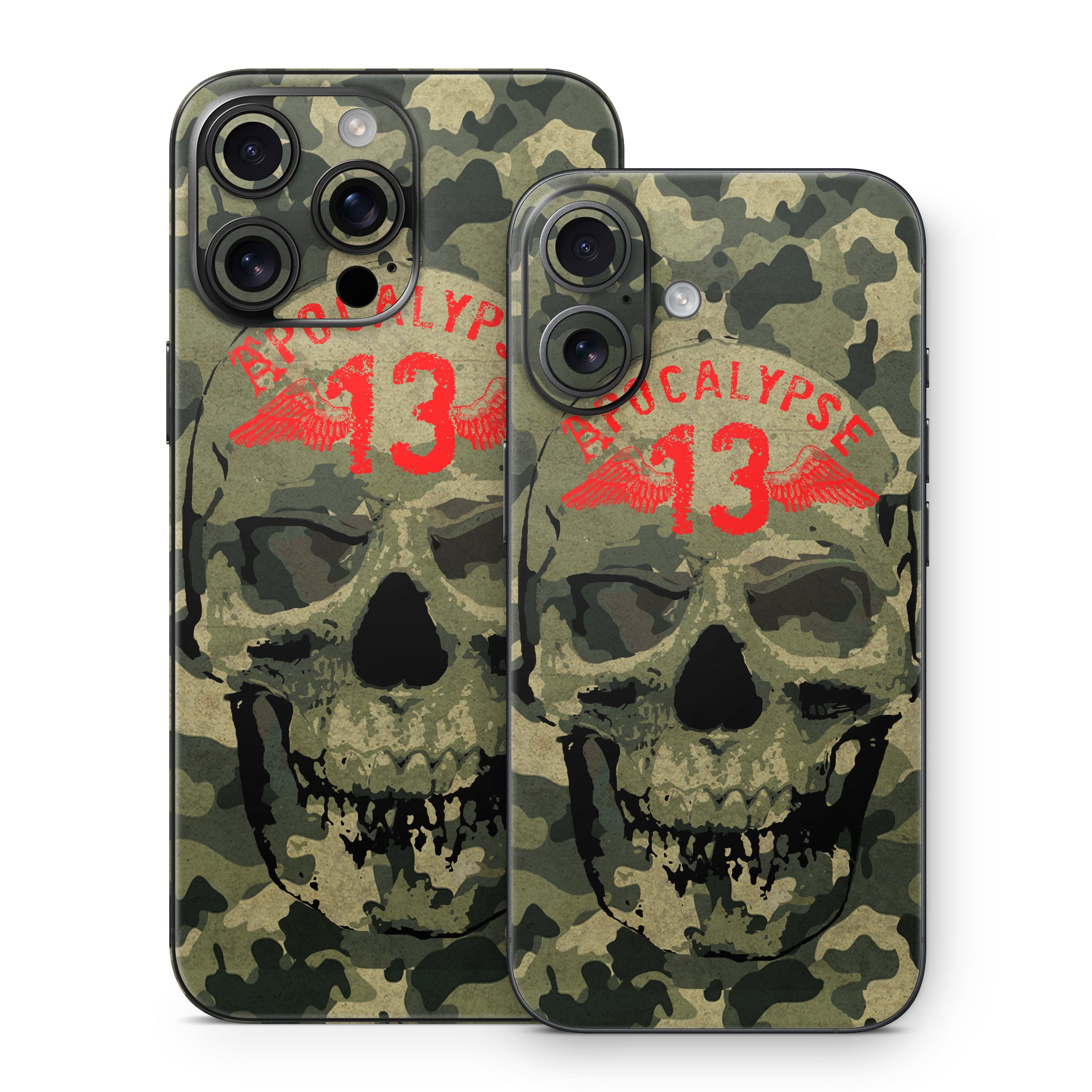 Camo Skull - Apple iPhone 16 Skin