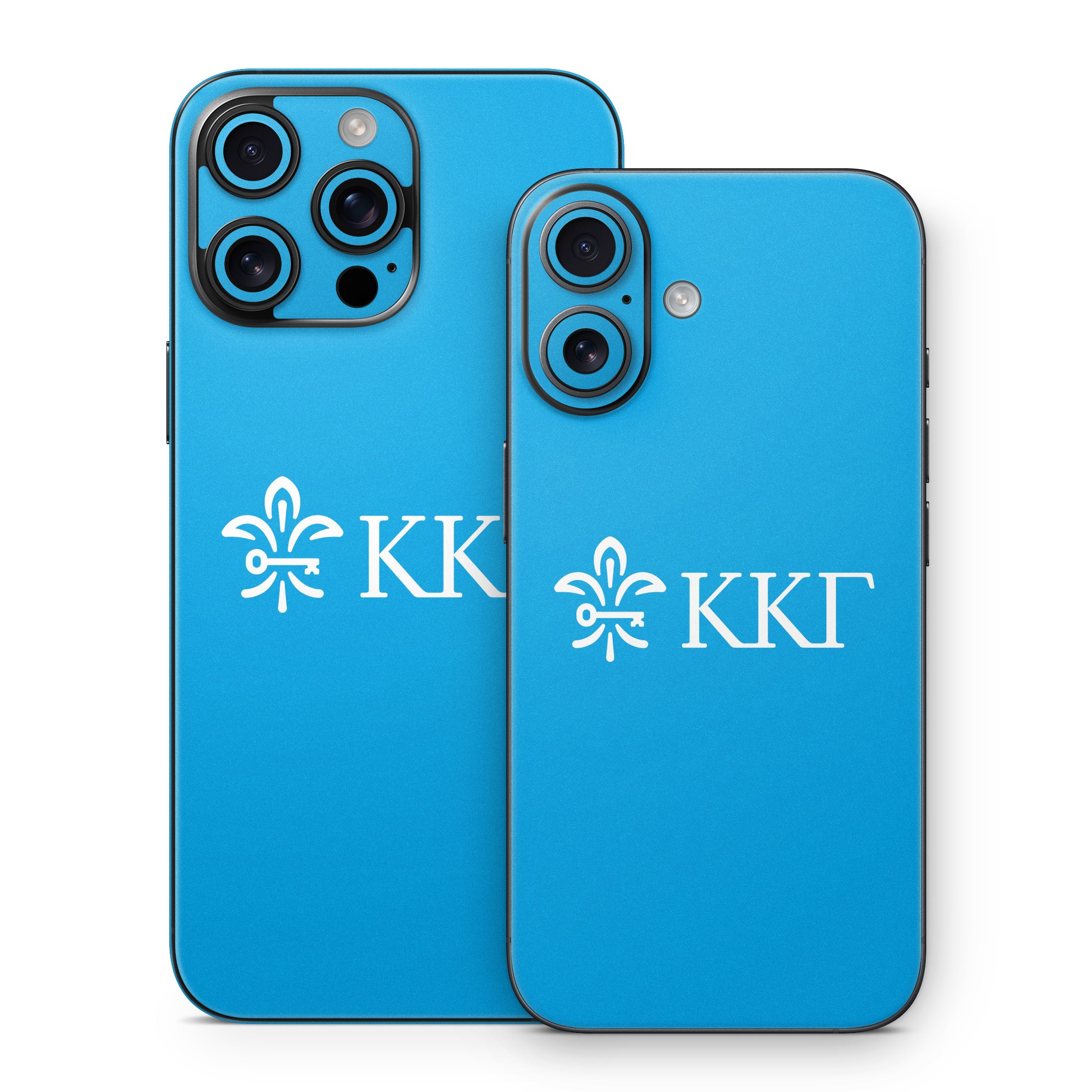 Kappa Kappa Gamma Letterkey Horizontal Gamma Blue - Apple iPhone 16 Skin
