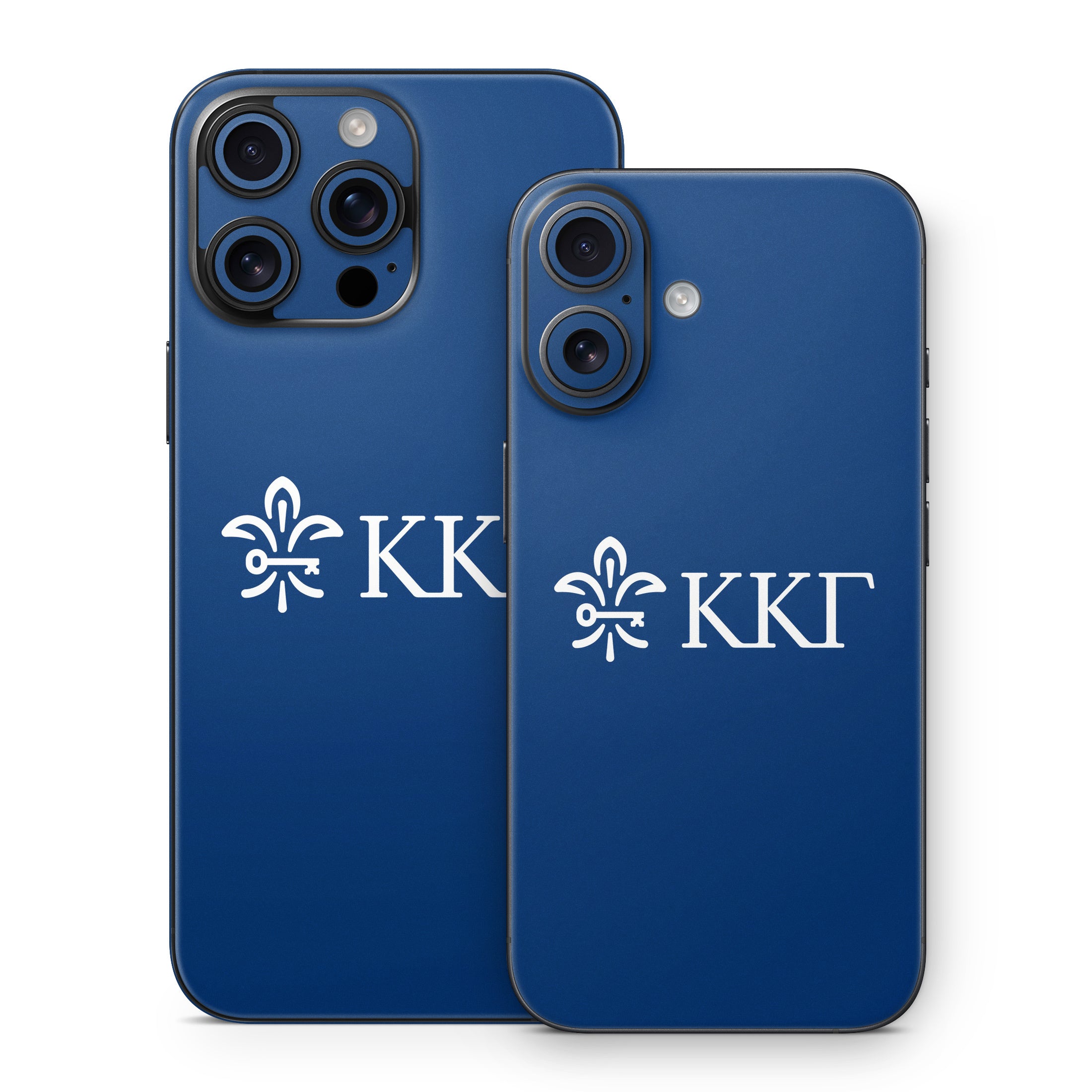 Kappa Kappa Gamma Letterkey Horizontal Kappa Blue - Apple iPhone 16 Skin