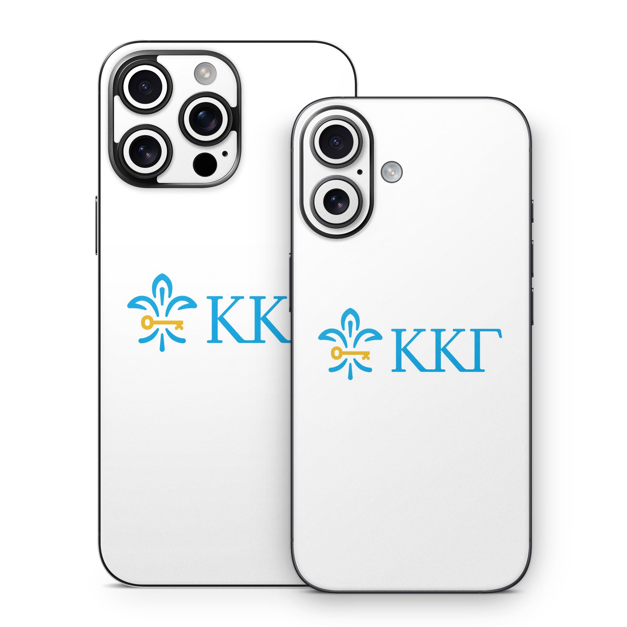 Kappa Kappa Gamma Letterkey Horizontal White - Apple iPhone 16 Skin