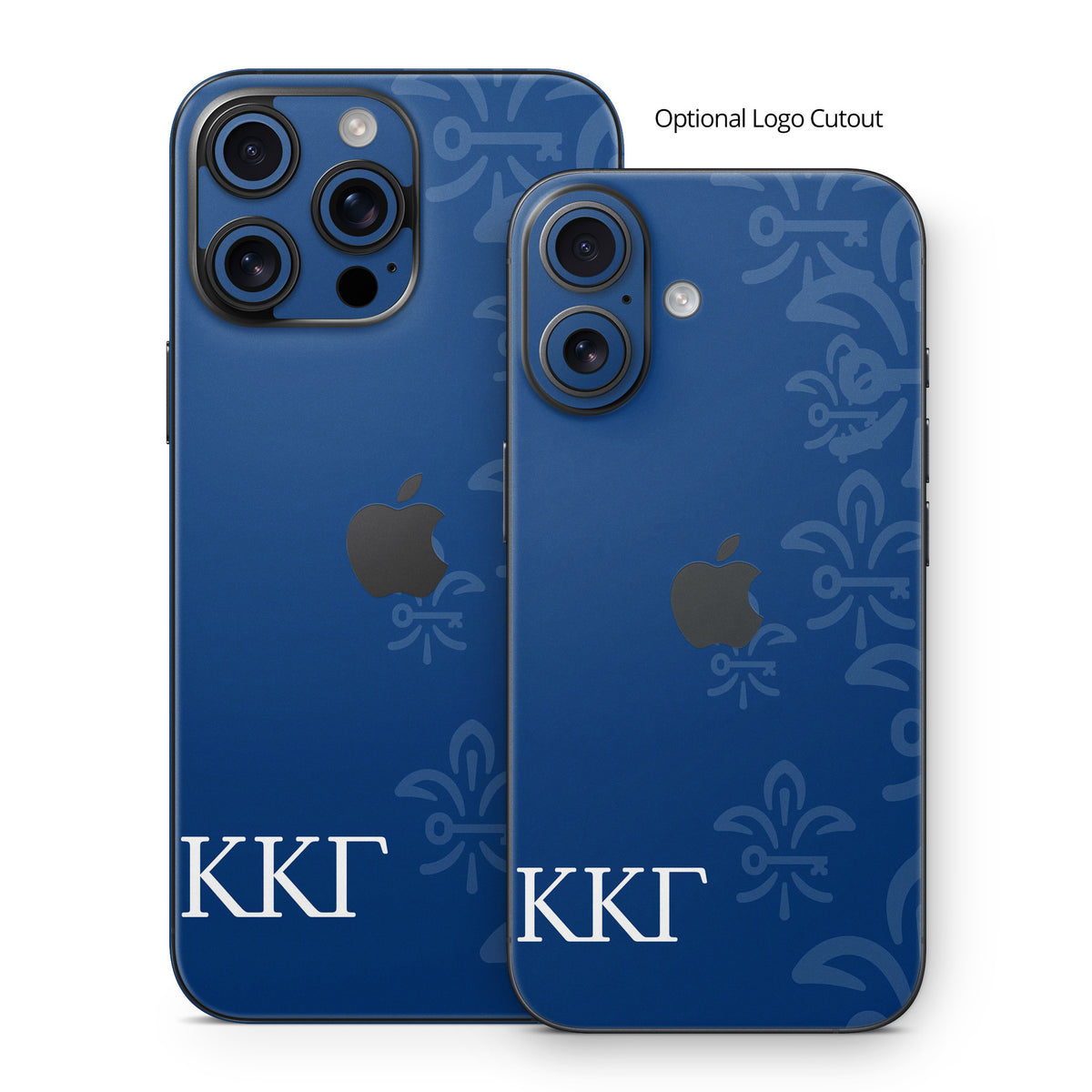 Kappa Kappa Gamma Letters and Fleur De Key Gamma Blue - Apple iPhone 16 Skin