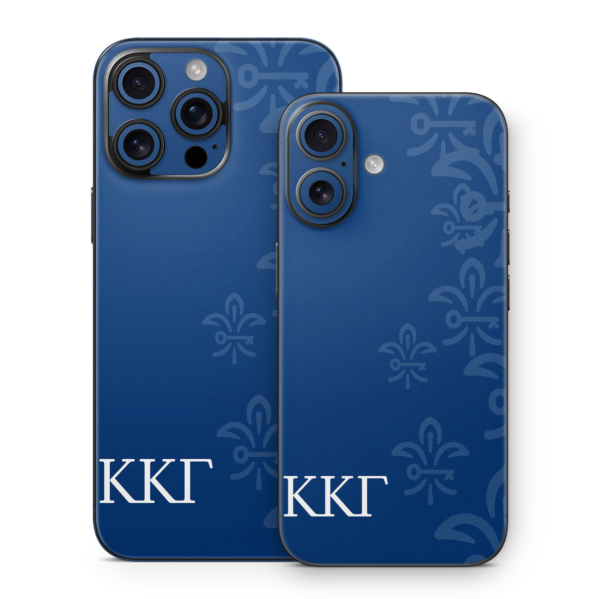 Kappa Kappa Gamma Letters and Fleur De Key Gamma Blue - Apple iPhone 16 Skin