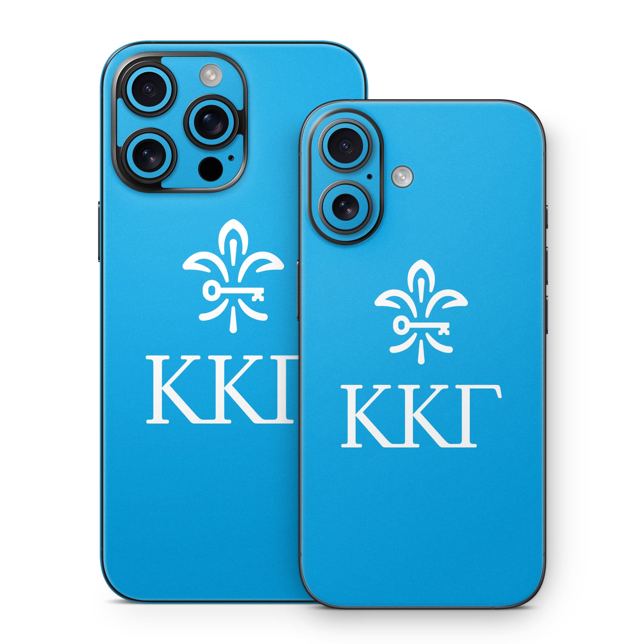Kappa Kappa Gamma Letterkey Vertical Gamma Blue - Apple iPhone 16 Skin