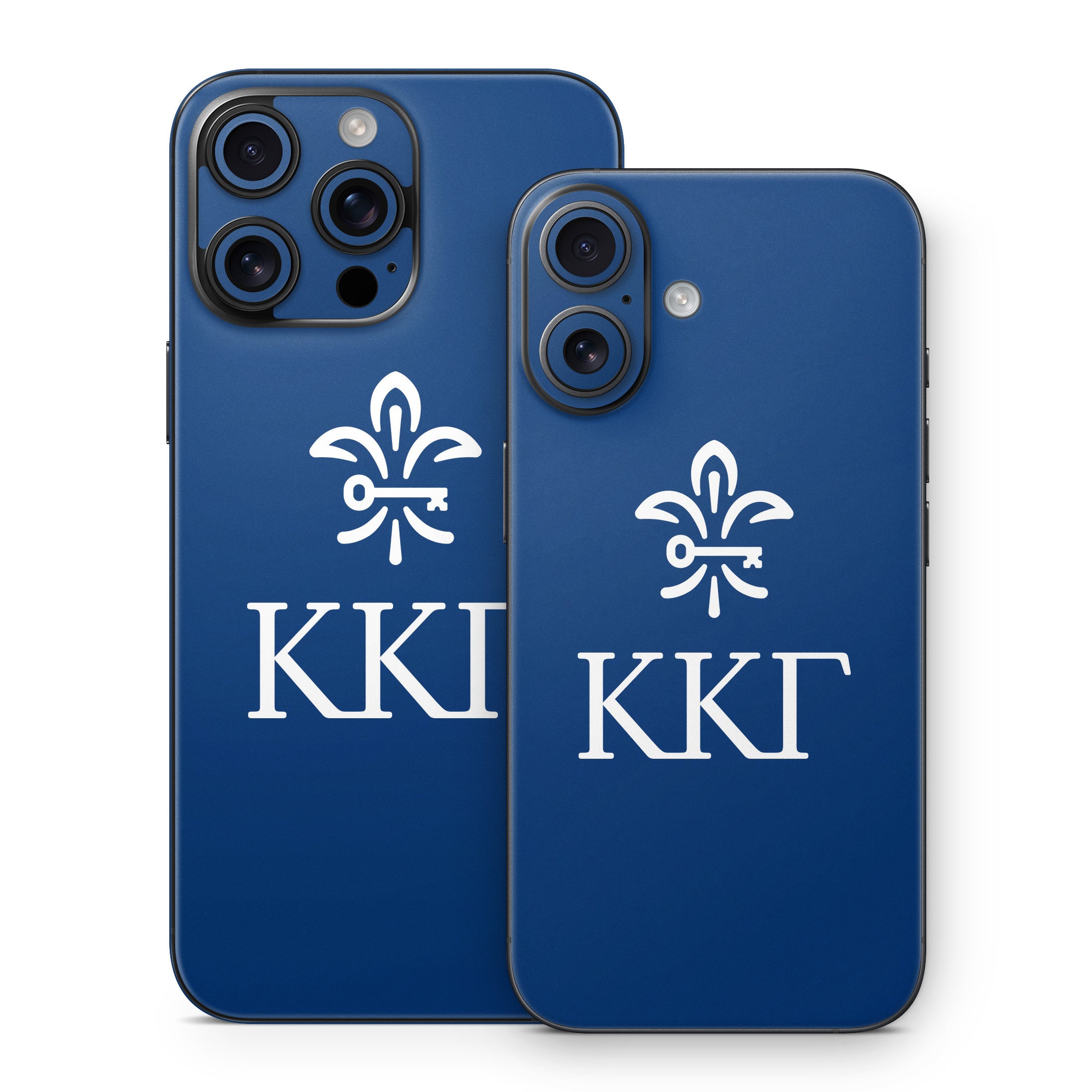 Kappa Kappa Gamma Letterkey Vertical Kappa Blue - Apple iPhone 16 Skin