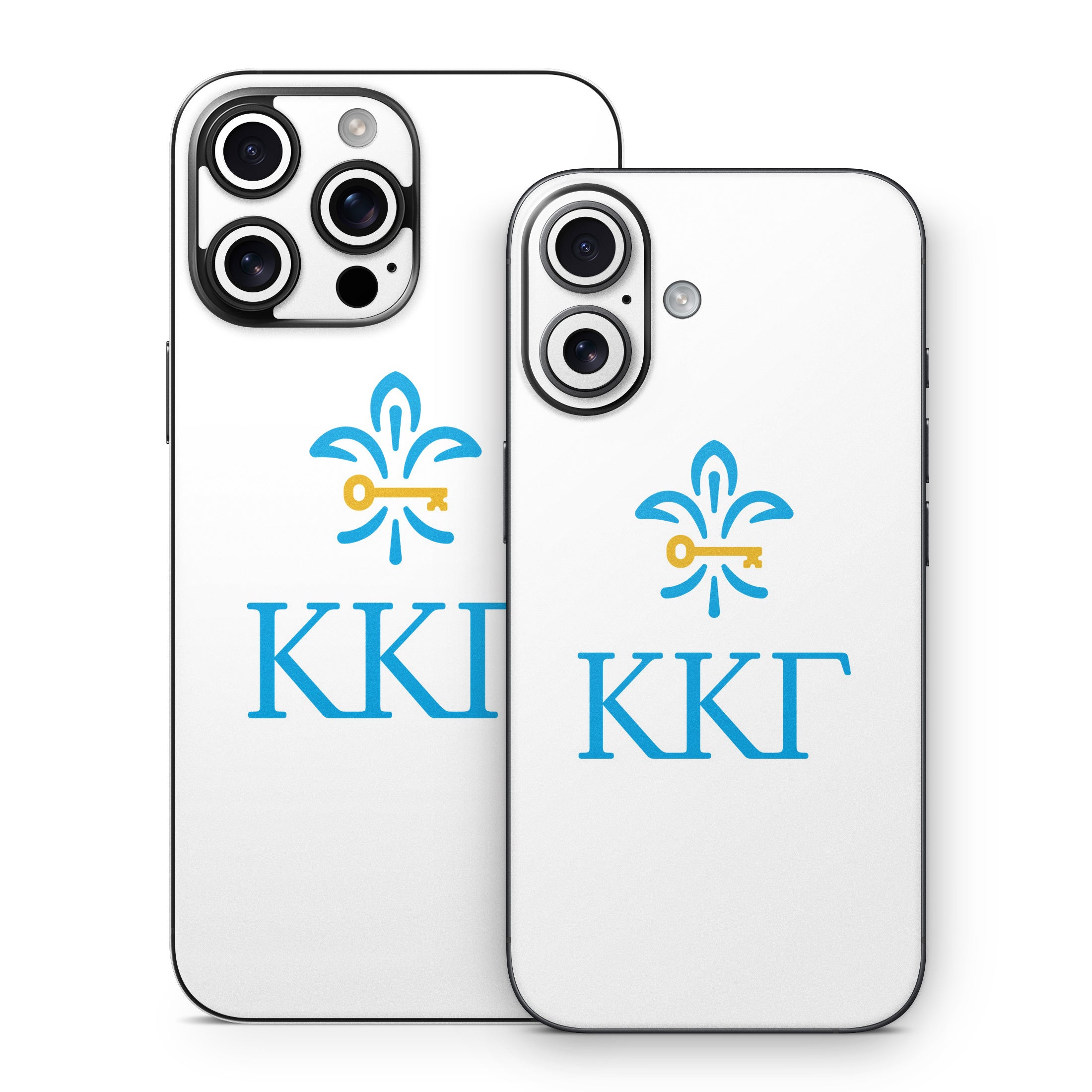 Kappa Kappa Gamma Letterkey Vertical White - Apple iPhone 16 Skin