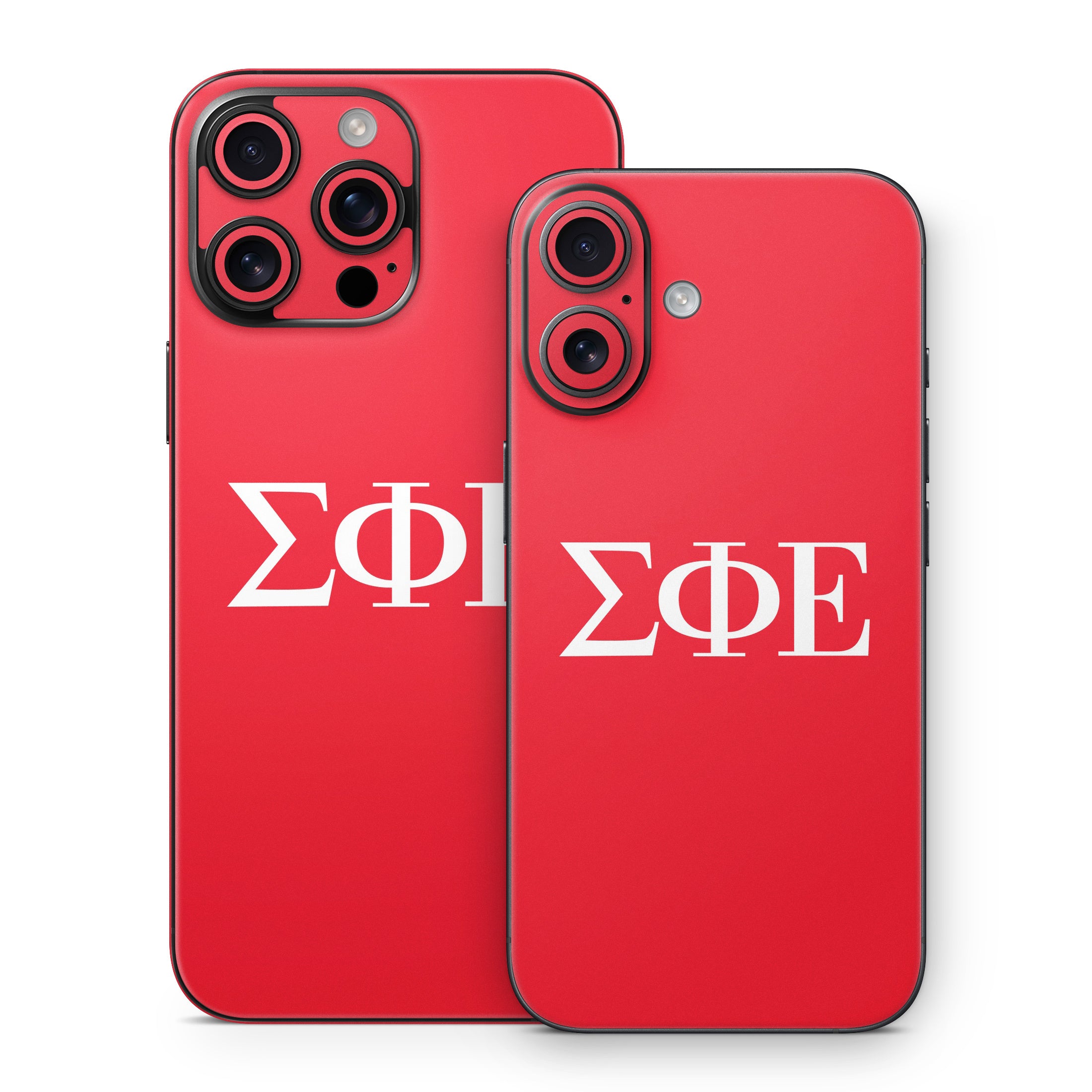 Sigma Phi Epsilon Greek Letters Red - Apple iPhone 16 Skin