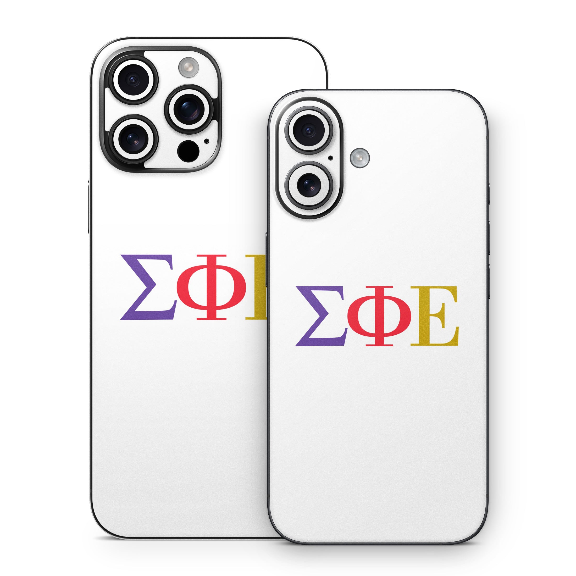 Sigma Phi Epsilon Greek Letters White - Apple iPhone 16 Skin