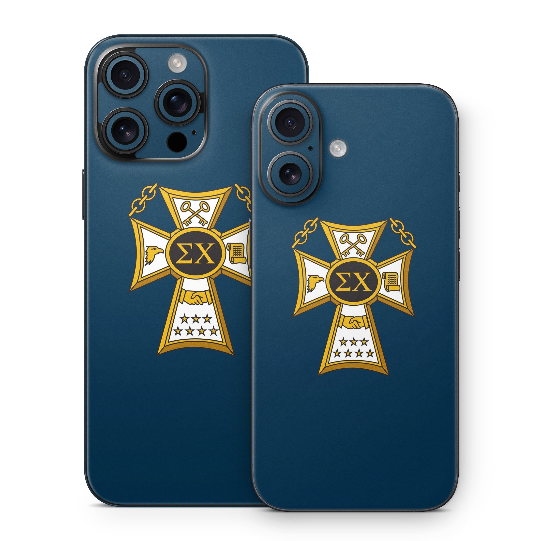 Sigma Chi Badge Navy - Apple iPhone 16 Skin