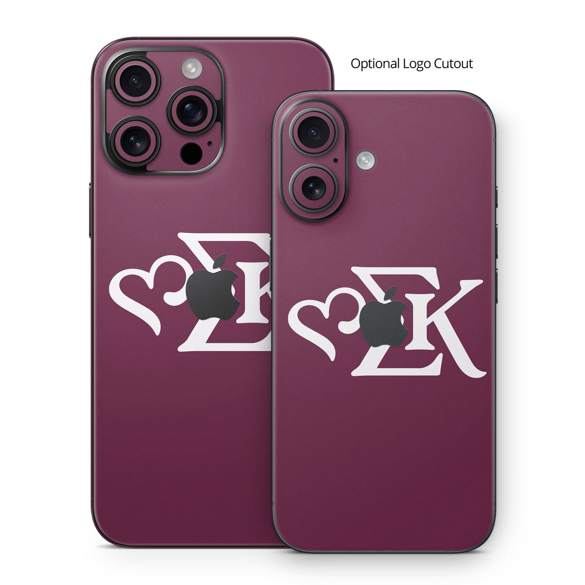 Sigma Kappa Greek Letters Dove Love on Mary Maroon - Apple iPhone 16 Skin