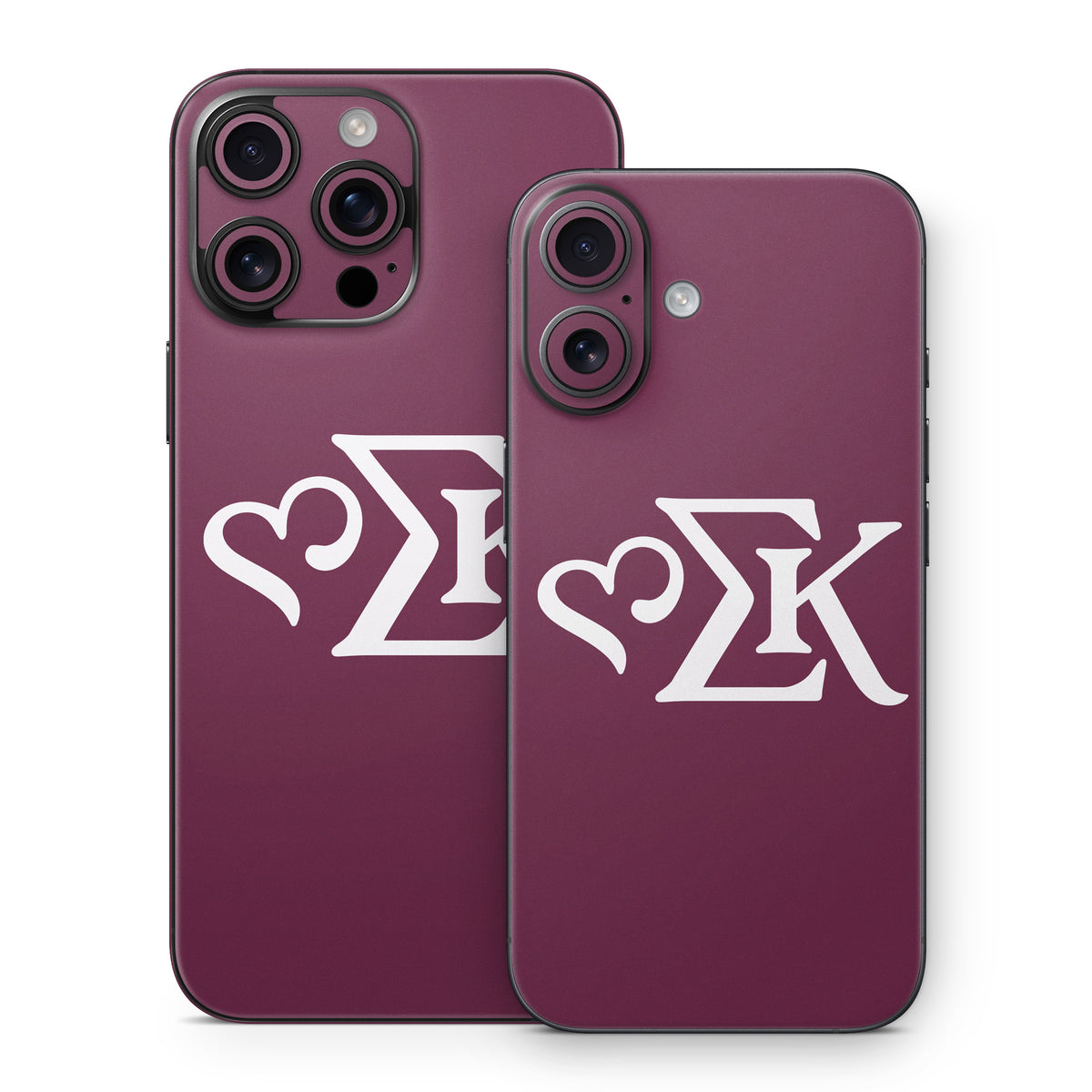 Sigma Kappa Greek Letters Dove Love on Mary Maroon - Apple iPhone 16 Skin