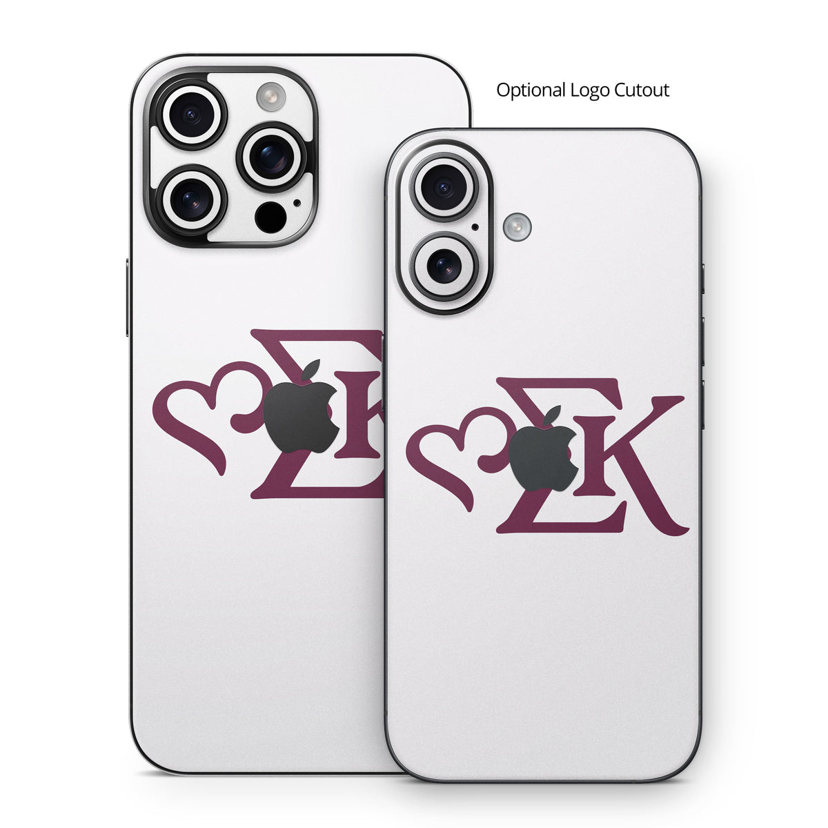 Sigma Kappa Greek Letters Mary Maroon on Dove Love - Apple iPhone 16 Skin