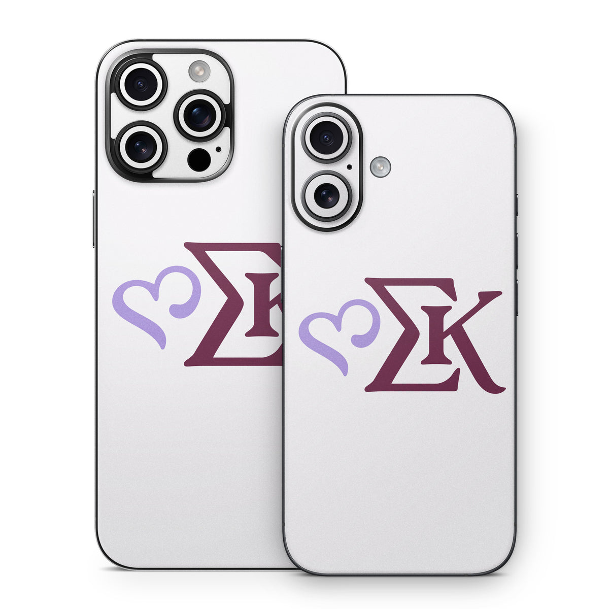 Sigma Kappa Greek Letters Two Color on Dove Love - Apple iPhone 16 Skin