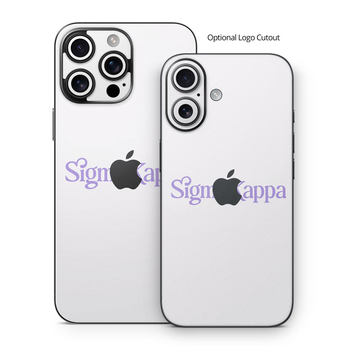Sigma Kappa Primary Logo Legacy Lavender on Dove Love - Apple iPhone 16 Skin
