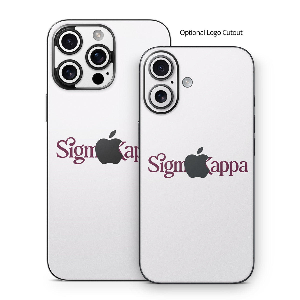 Sigma Kappa Primary Logo Mary Maroon on Dove Love - Apple iPhone 16 Skin