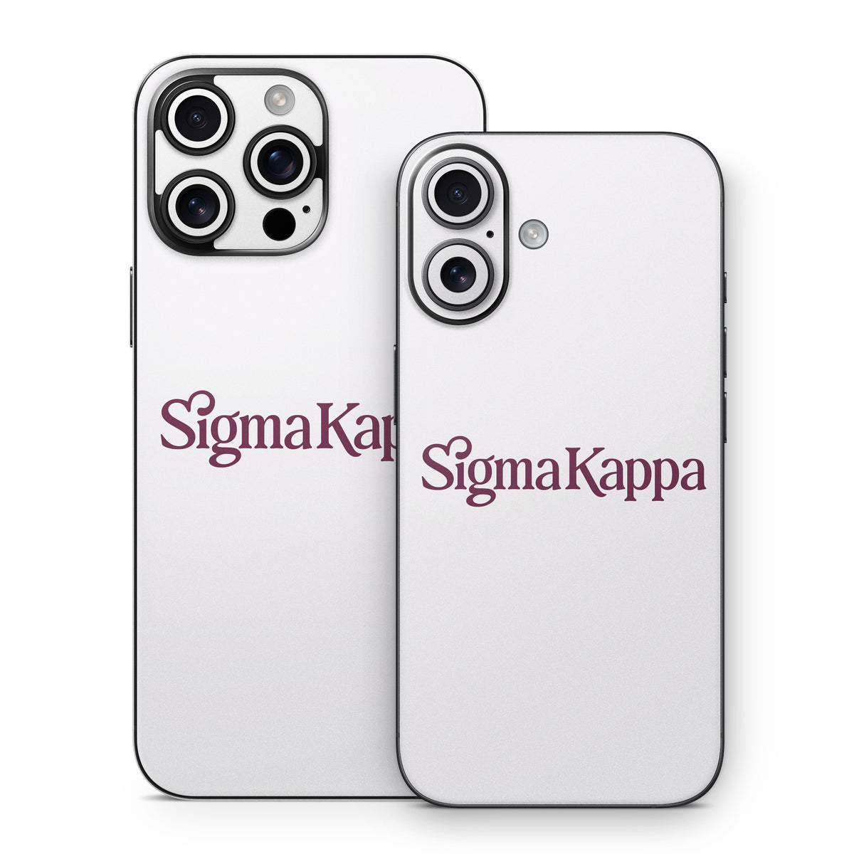 Sigma Kappa Primary Logo Mary Maroon on Dove Love - Apple iPhone 16 Skin