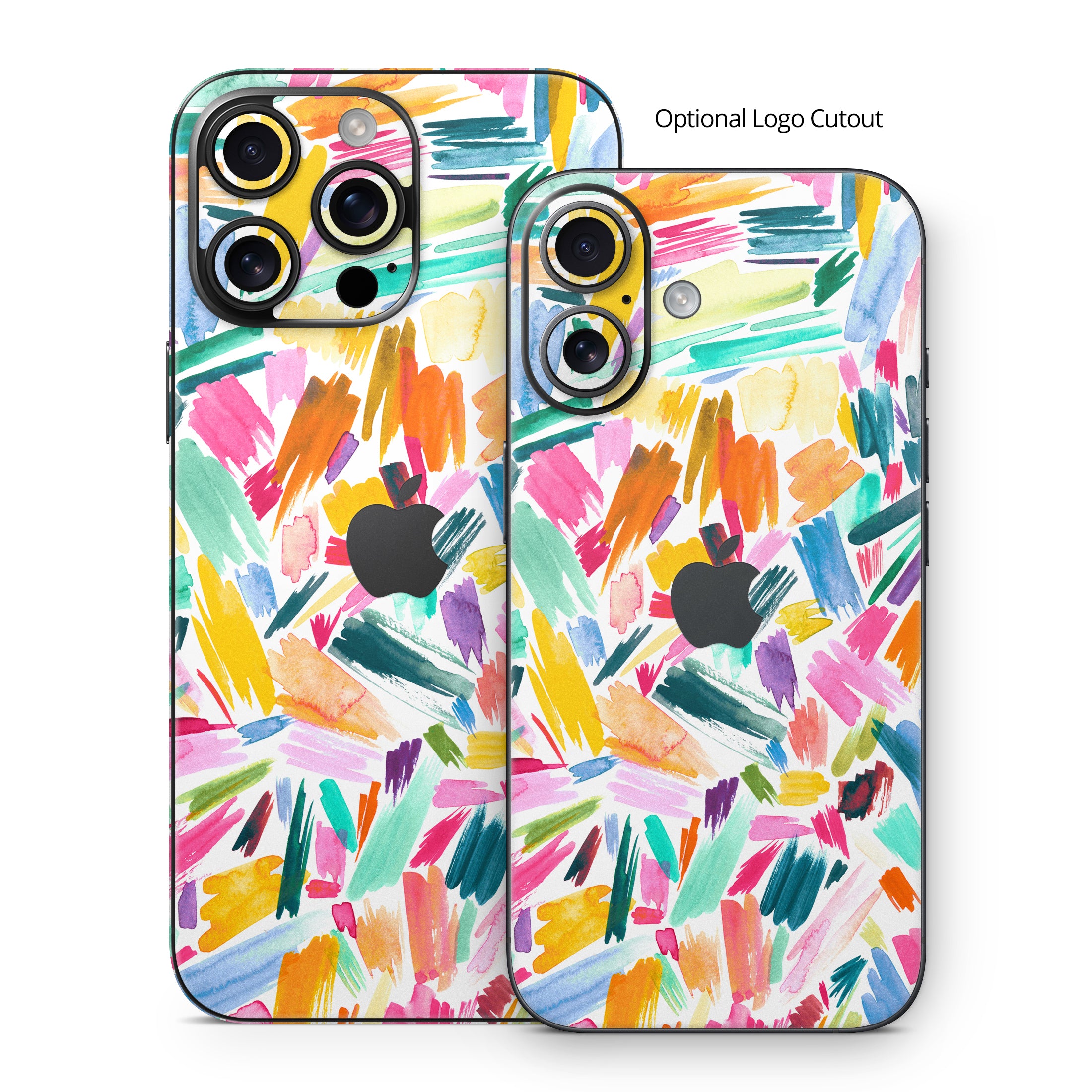Watercolor Colorful Brushstrokes - Apple iPhone 16 Skin
