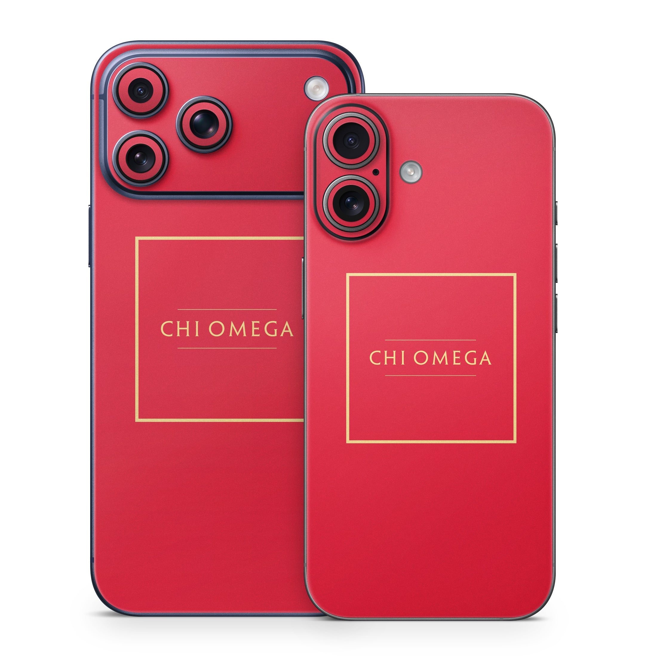 Chi Omega Cardinal with Border - Apple iPhone 17 Skin