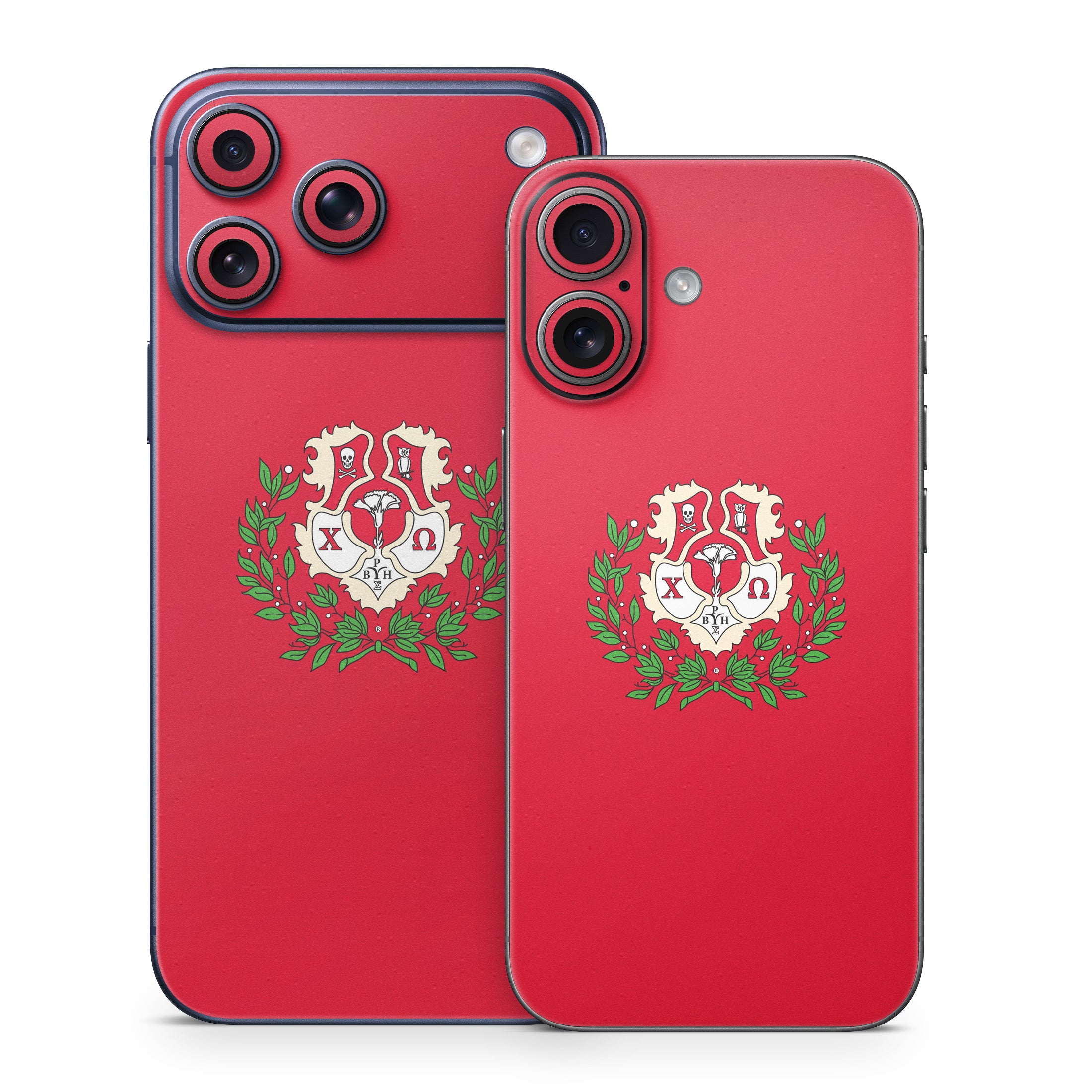 Chi Omega Crest Cardinal - Apple iPhone 17 Skin