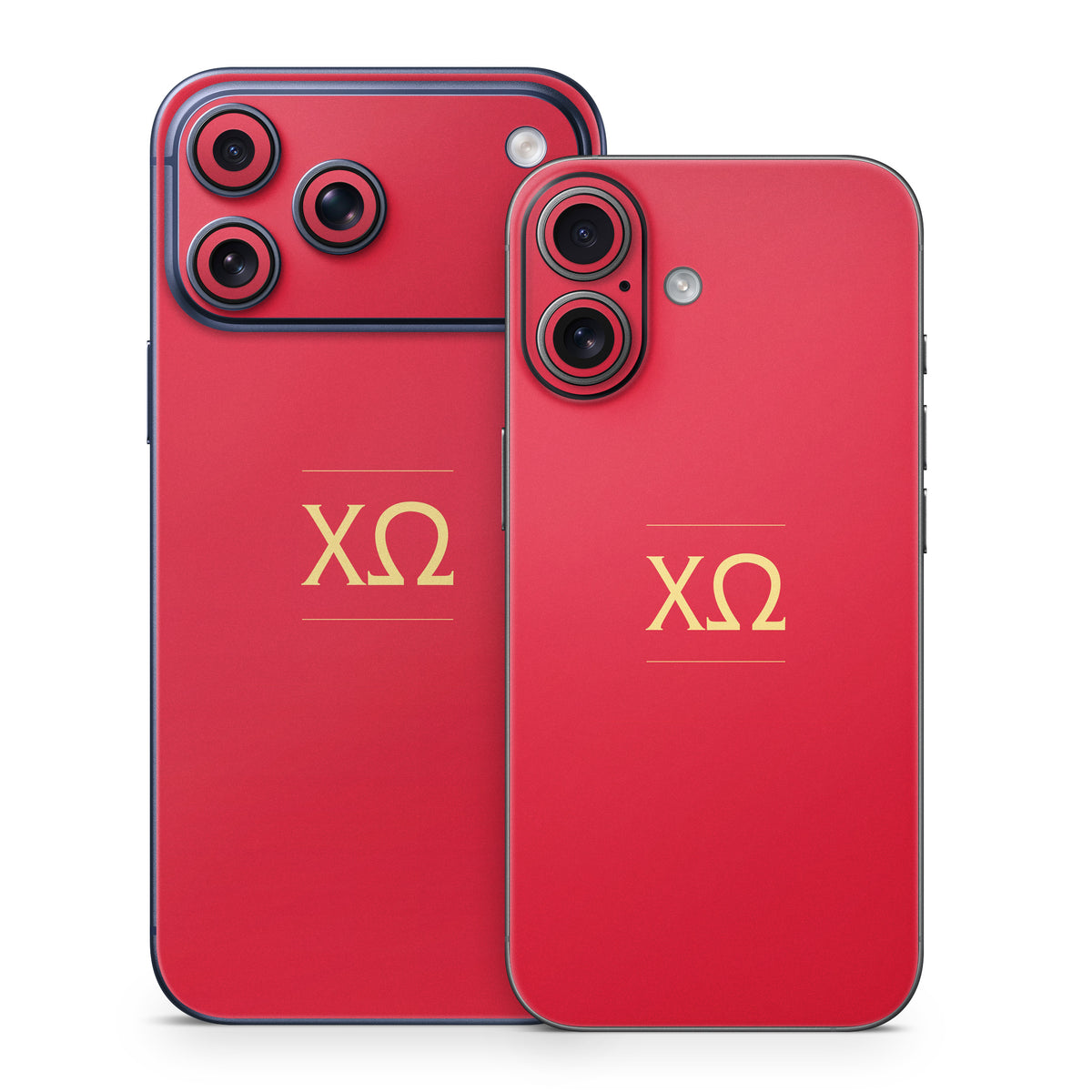 Chi Omega Letters Cardinal - Apple iPhone 17 Skin
