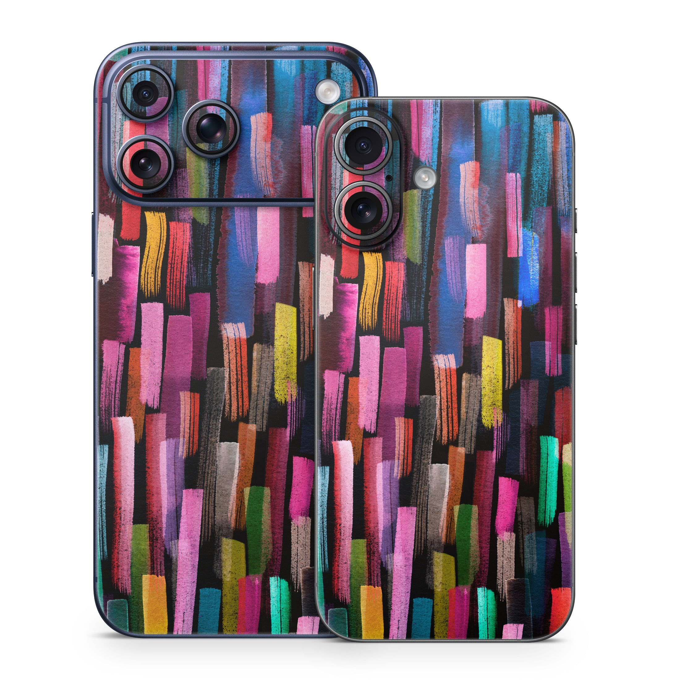 Colorful Brushstrokes Black - Apple iPhone 17 Skin