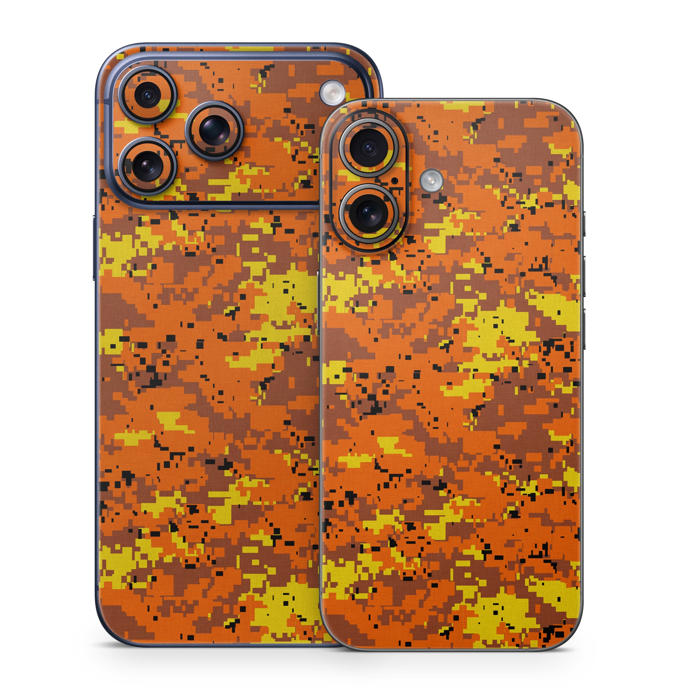 Digital Orange Camo - Apple iPhone 17 Skin