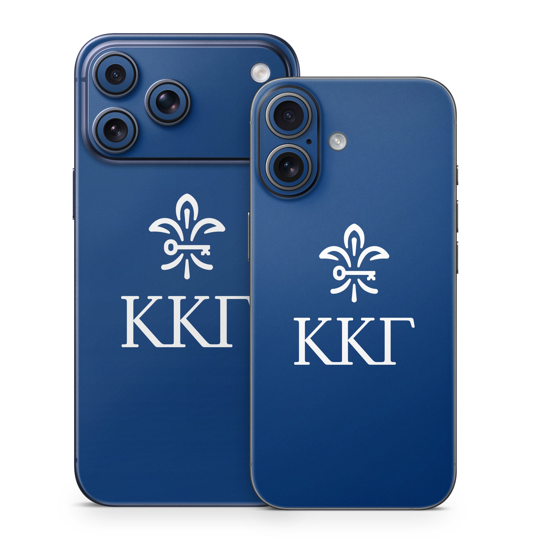 Kappa Kappa Gamma Letterkey Vertical Kappa Blue - Apple iPhone 17 Skin