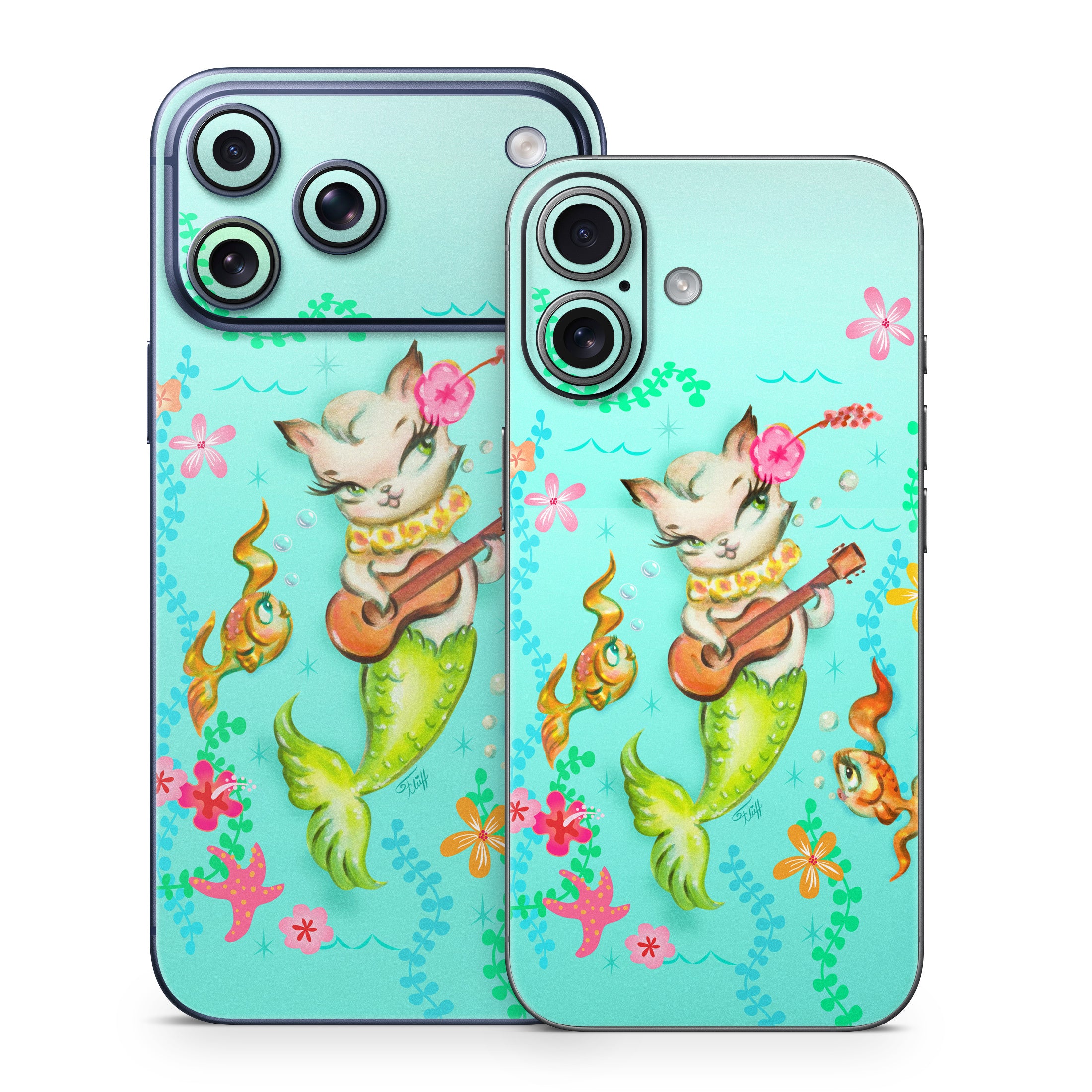Merkitten with Ukelele - Apple iPhone 17 Skin