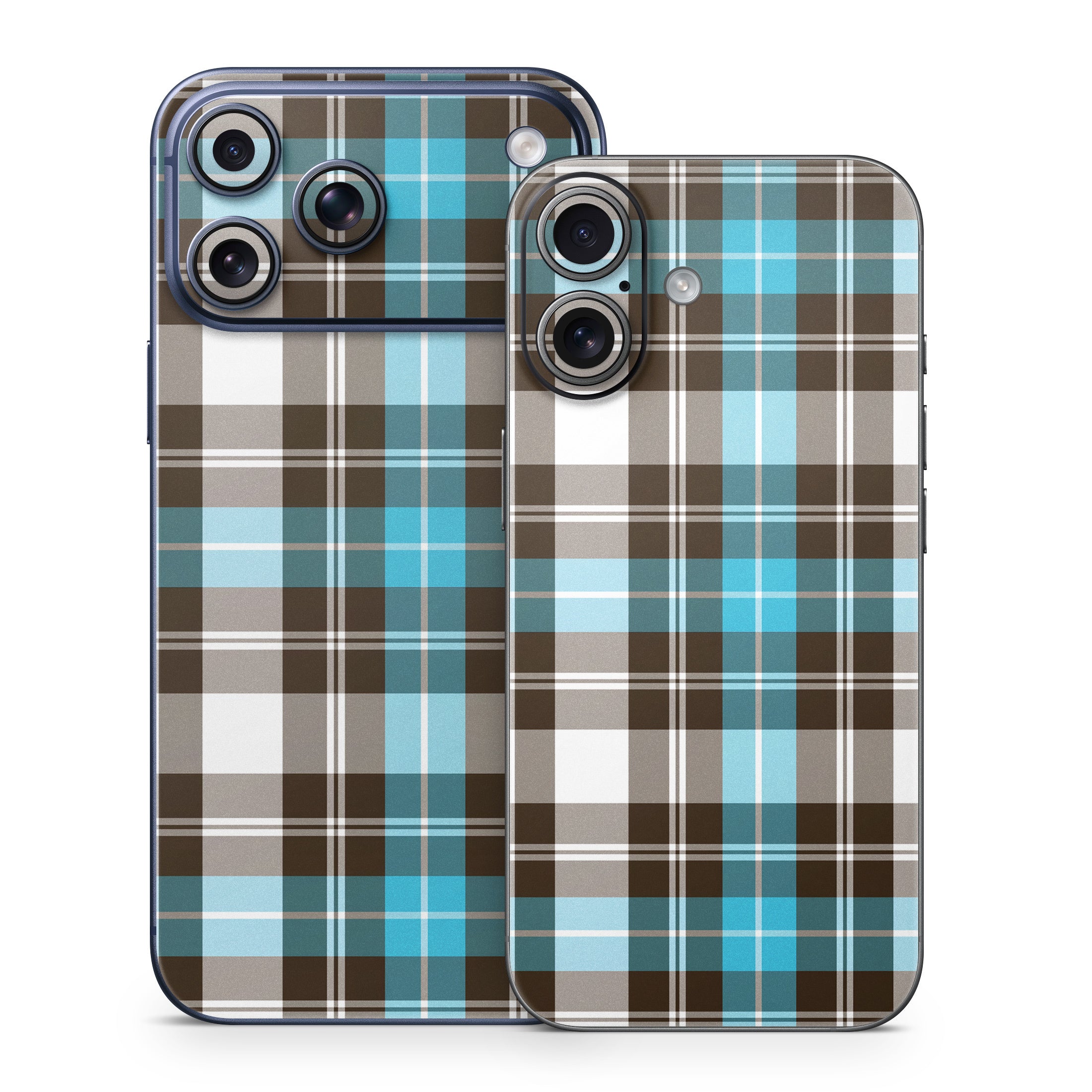 Turquoise Plaid - Apple iPhone 17 Skin