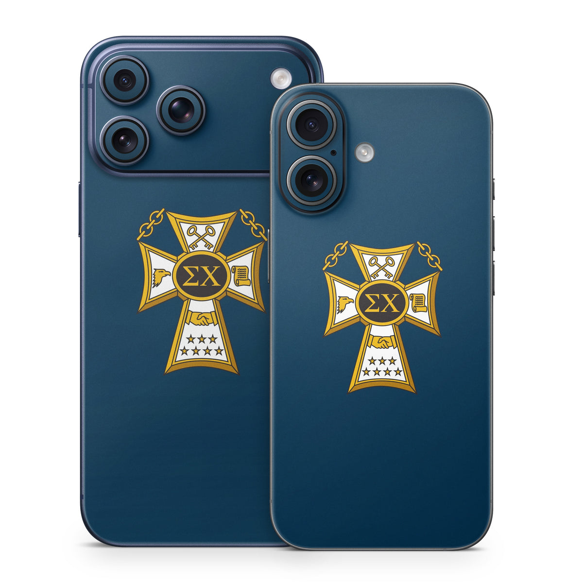 Sigma Chi Badge Navy - Apple iPhone 17 Skin