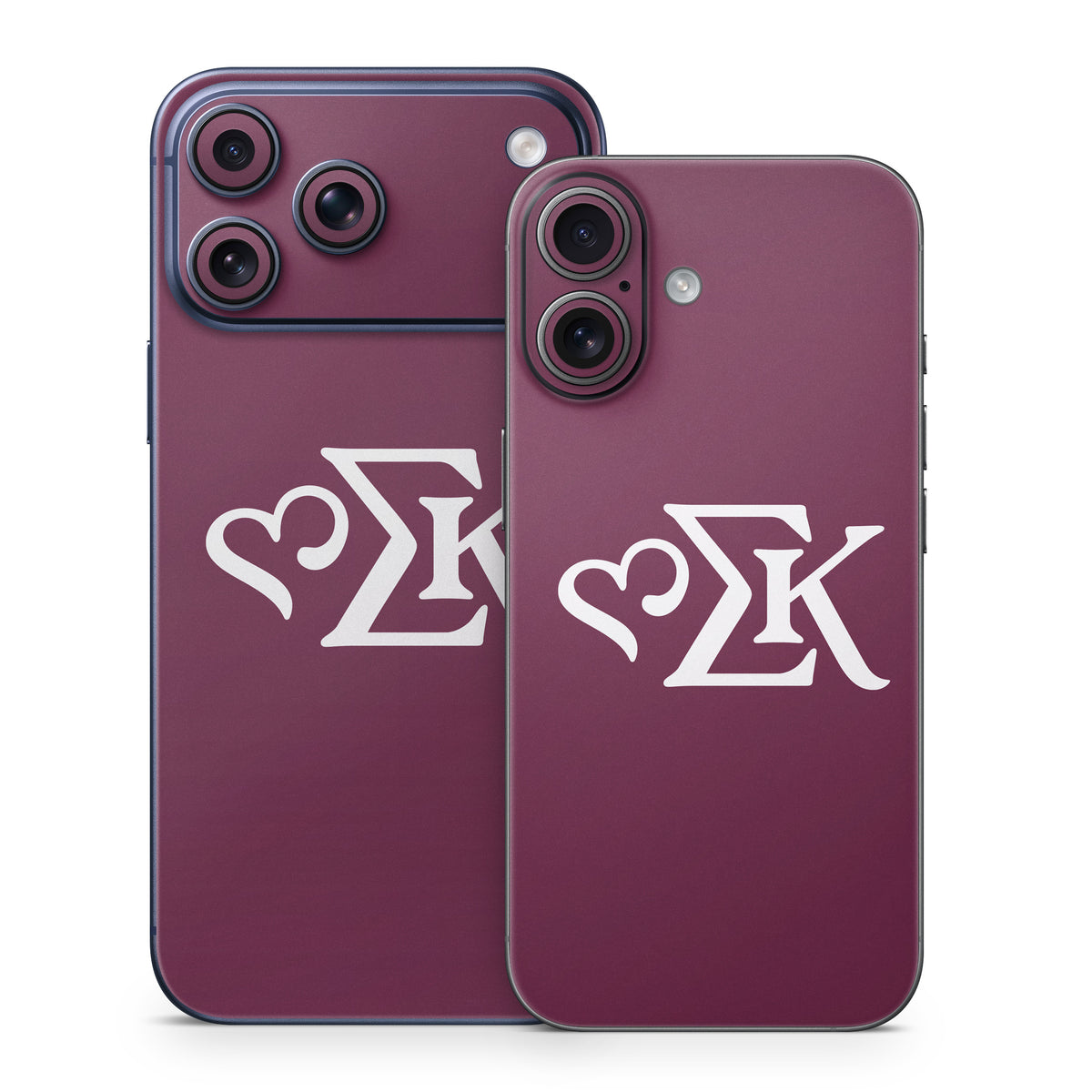 Sigma Kappa Greek Letters Dove Love on Mary Maroon - Apple iPhone 17 Skin