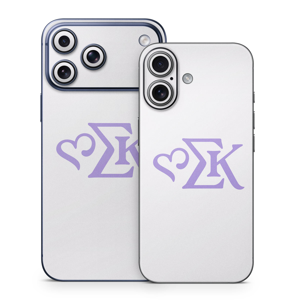 Sigma Kappa Greek Letters Legacy Lavender on Dove Love - Apple iPhone 17 Skin