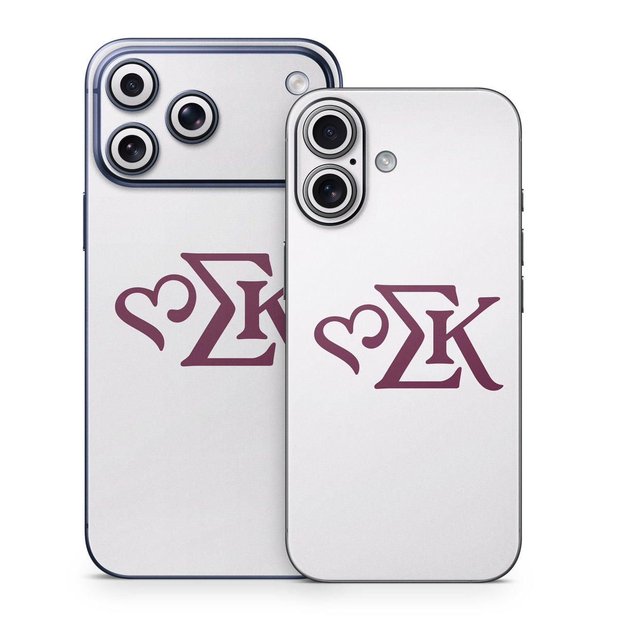 Sigma Kappa Greek Letters Mary Maroon on Dove Love - Apple iPhone 17 Skin