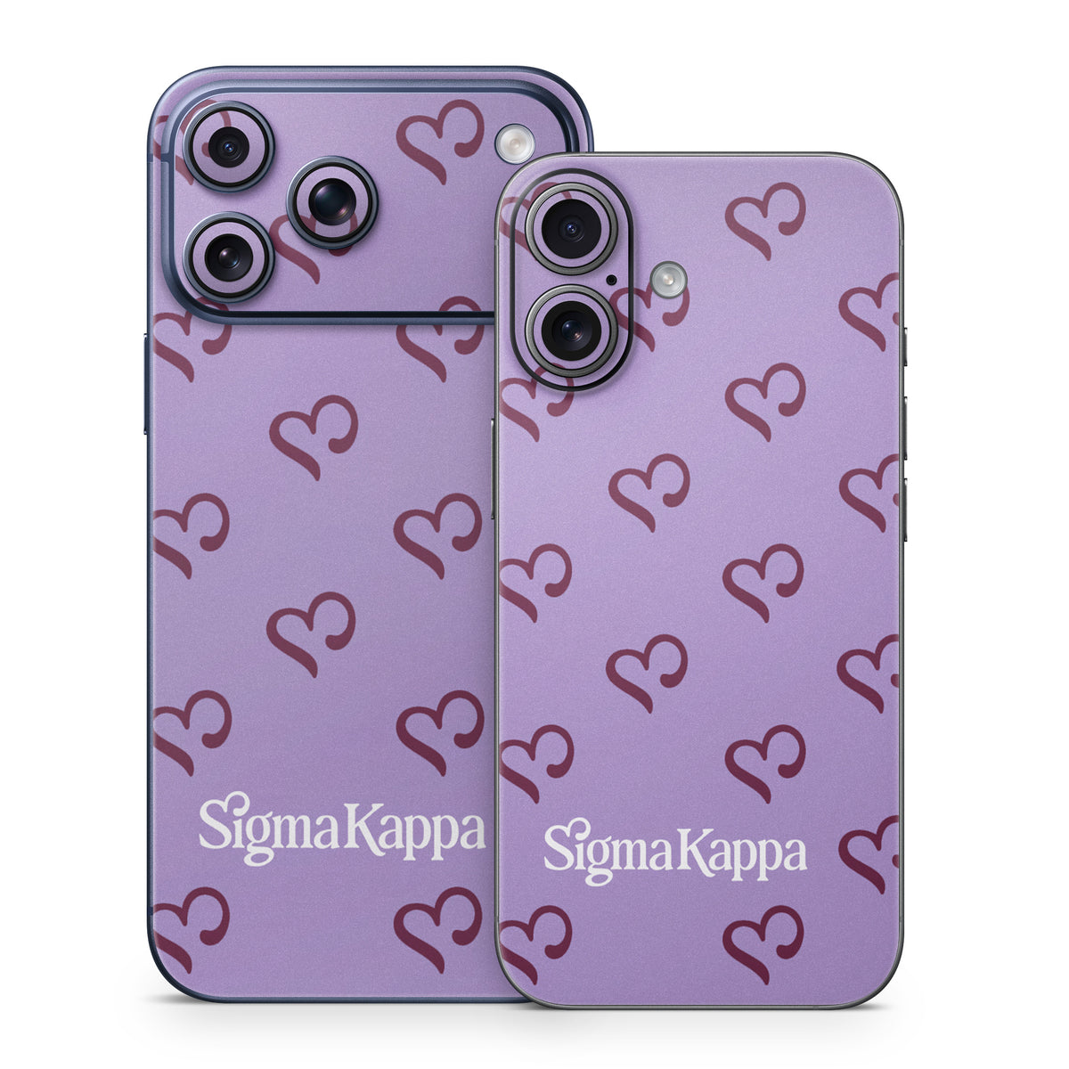 Sigma Kappa Hearts Pattern - Apple iPhone 17 Skin