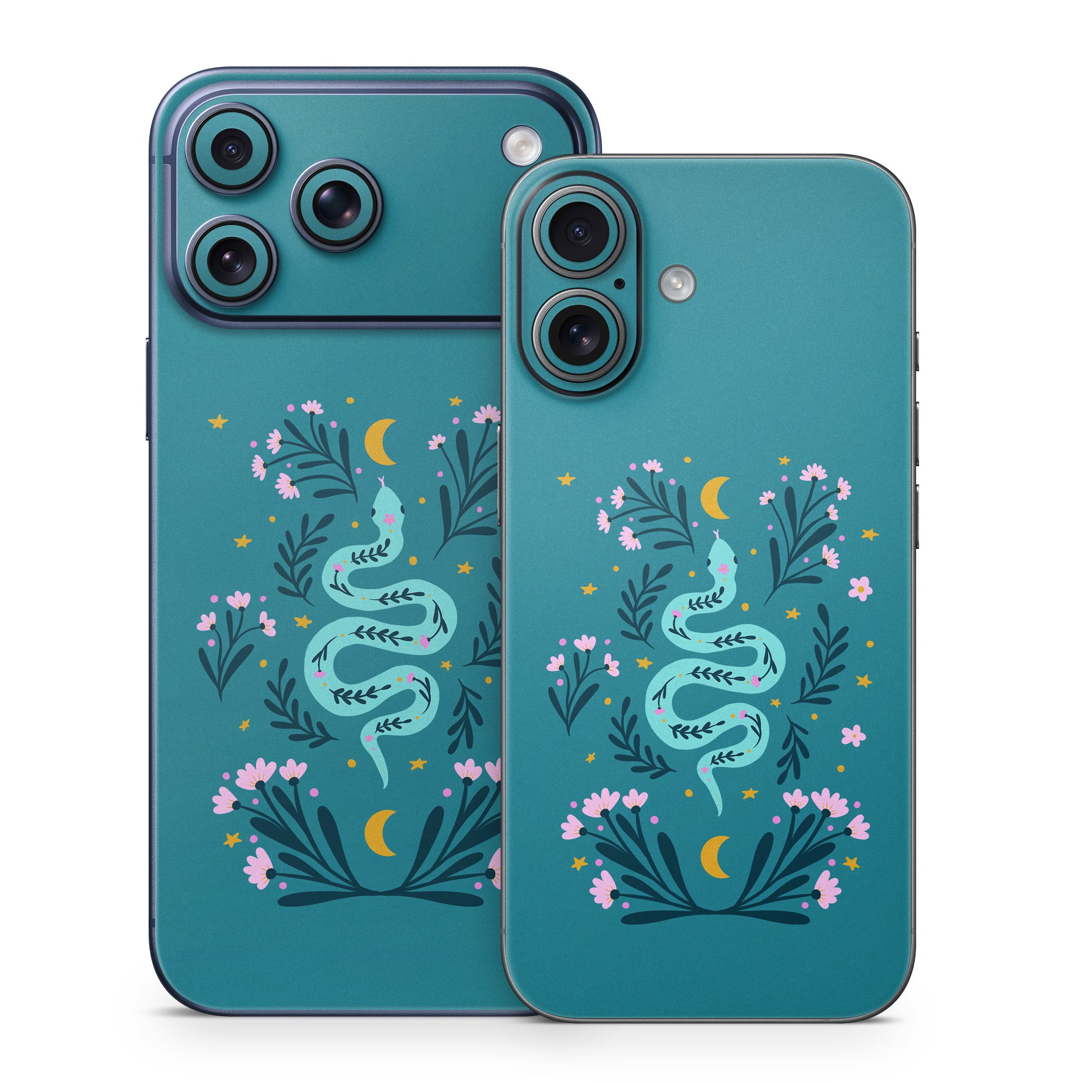 Snake and Flowers - Apple iPhone 17 Skin
