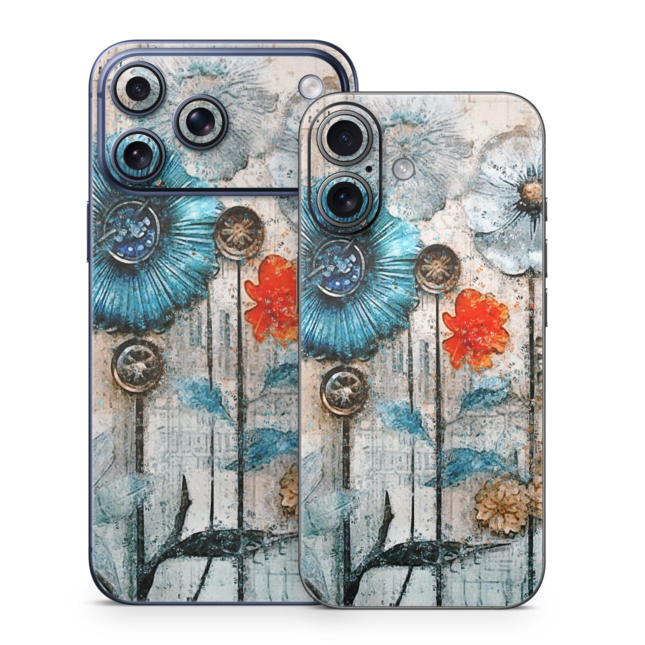 Steampunk Flowers - Apple iPhone 17 Skin