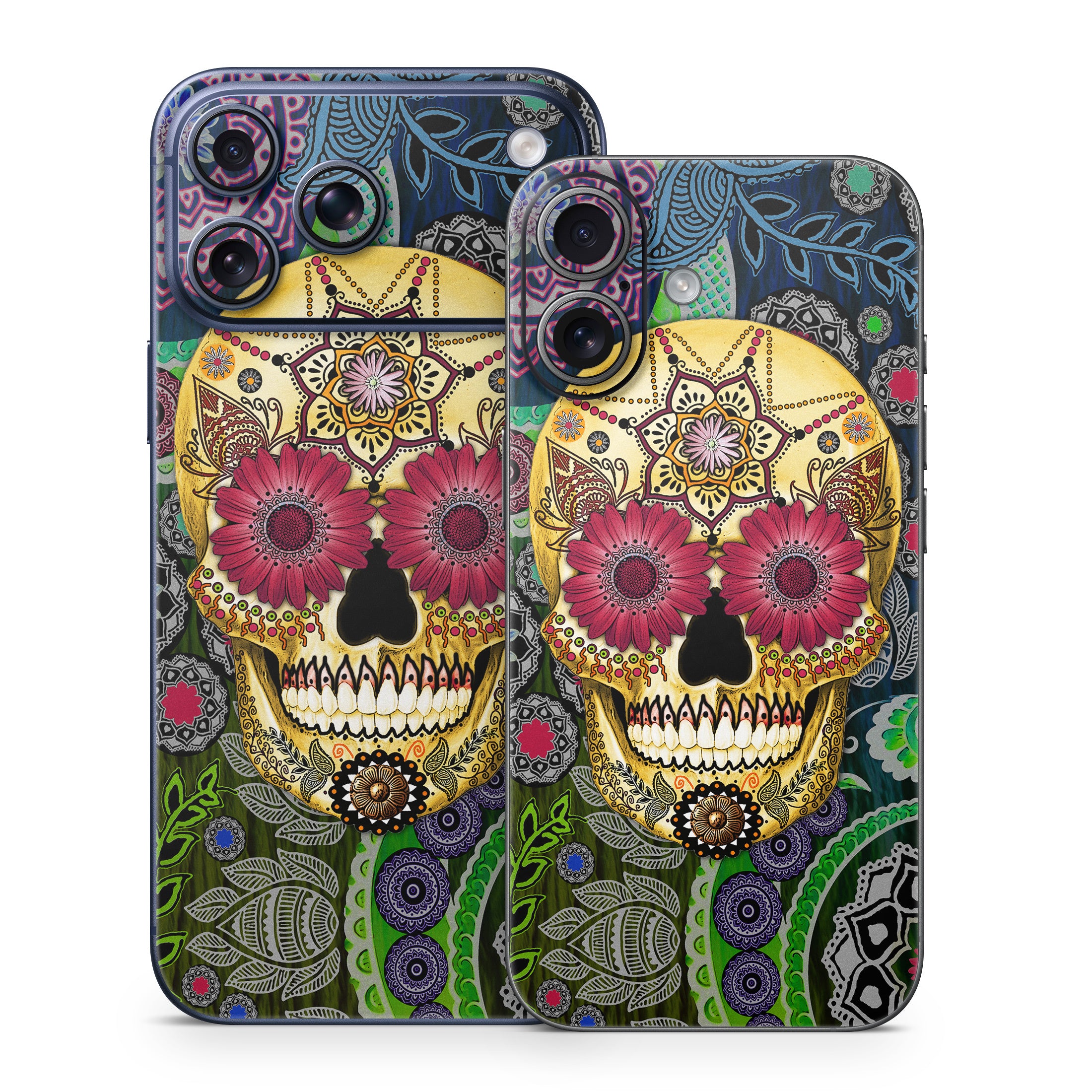 Sugar Skull Paisley - Apple iPhone 17 Skin
