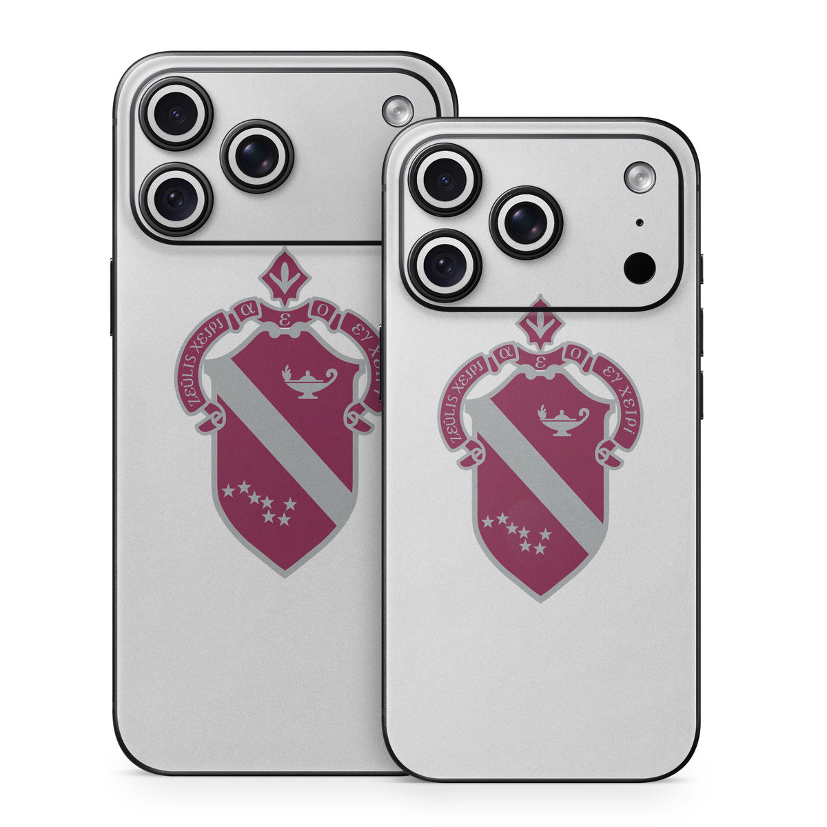 Alpha Phi Crest Silver - Apple iPhone 18 Skin