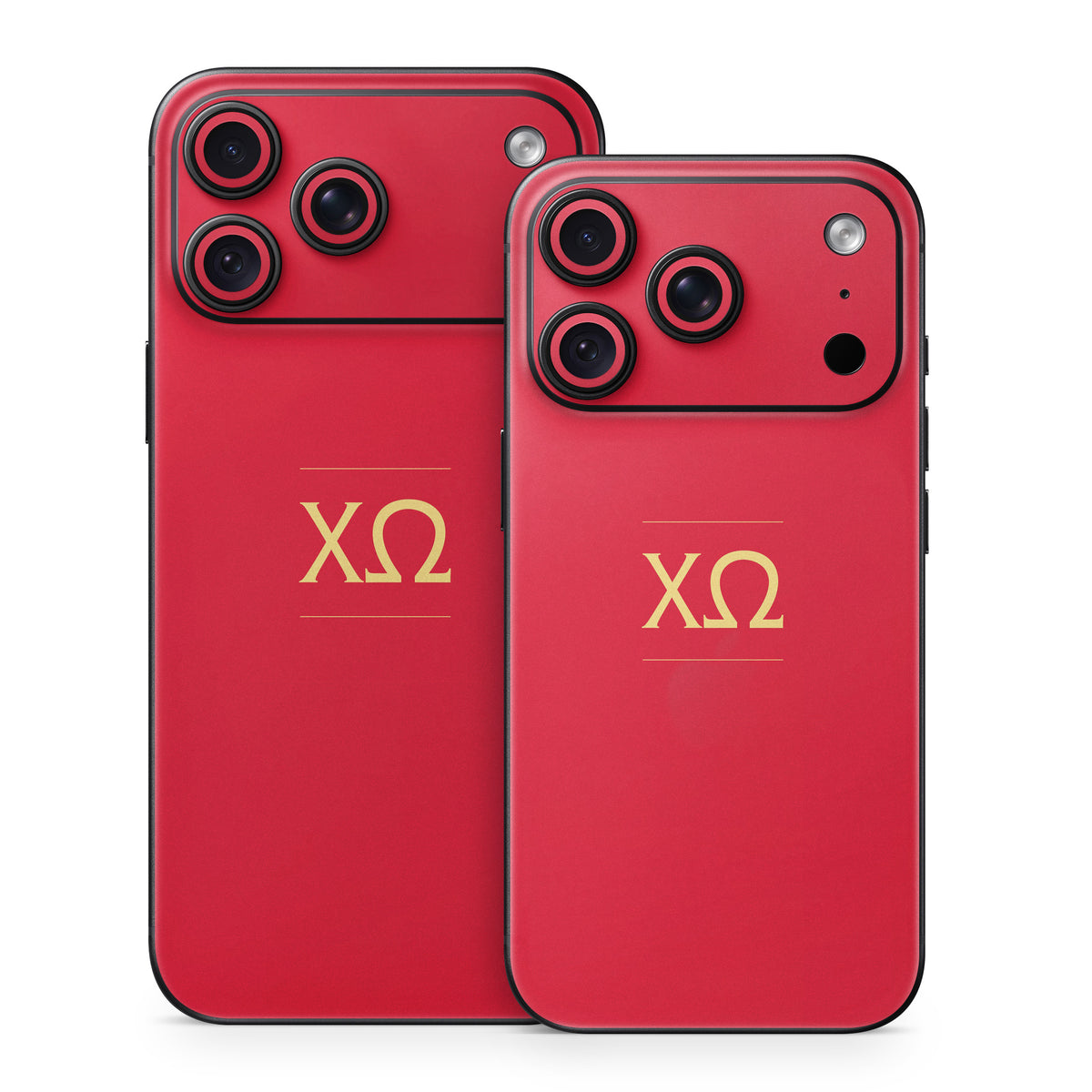 Chi Omega Letters Cardinal - Apple iPhone 18 Skin